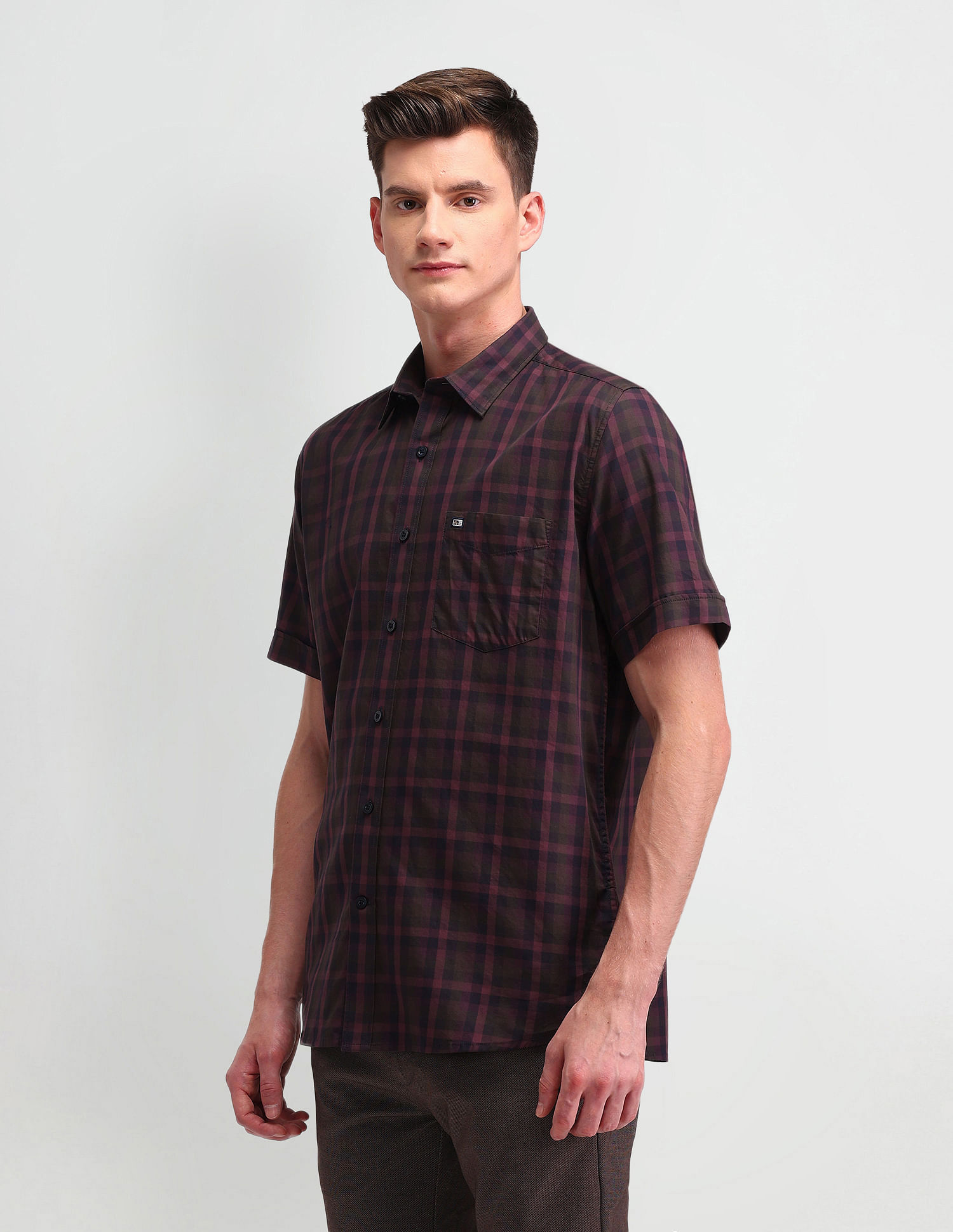 Arrow Sport Twill Dupplin Checked Shirt