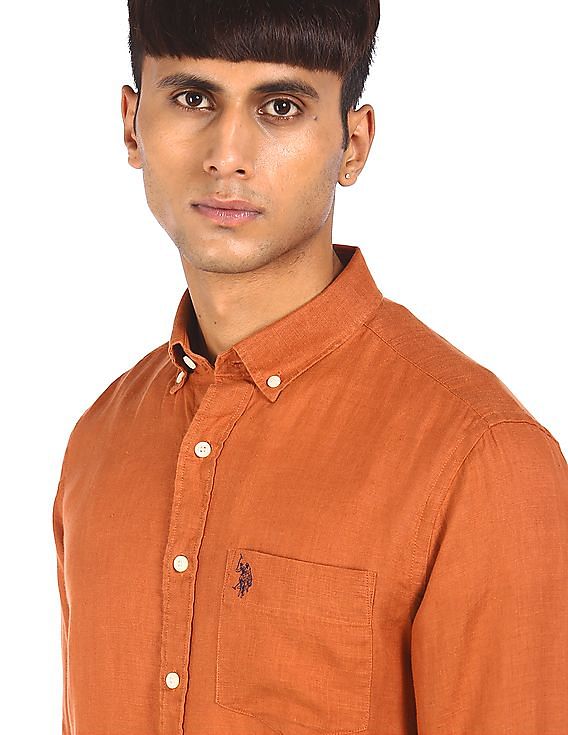 orange long sleeve