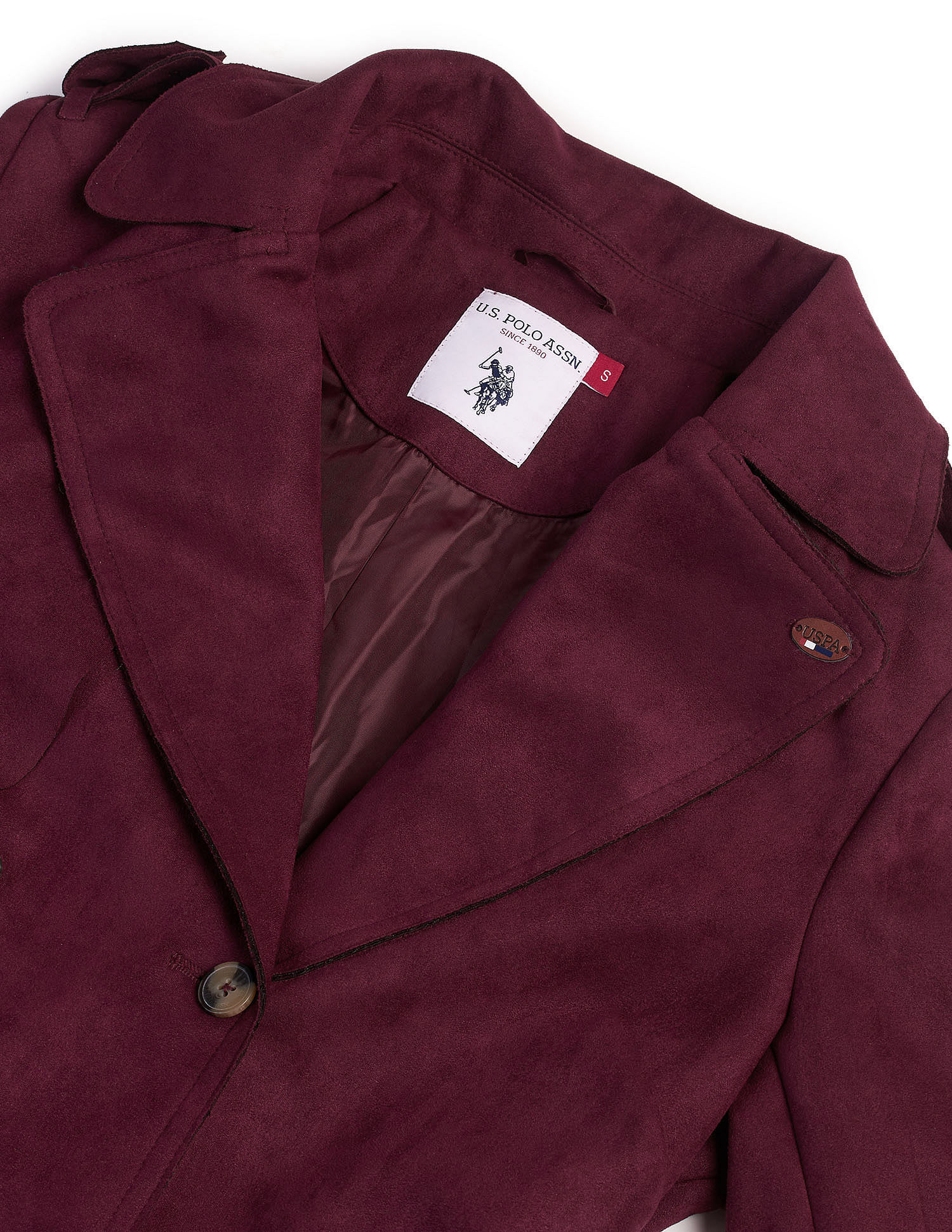 U.S. Polo Assn. Women Longline Lapel Collar Jacket