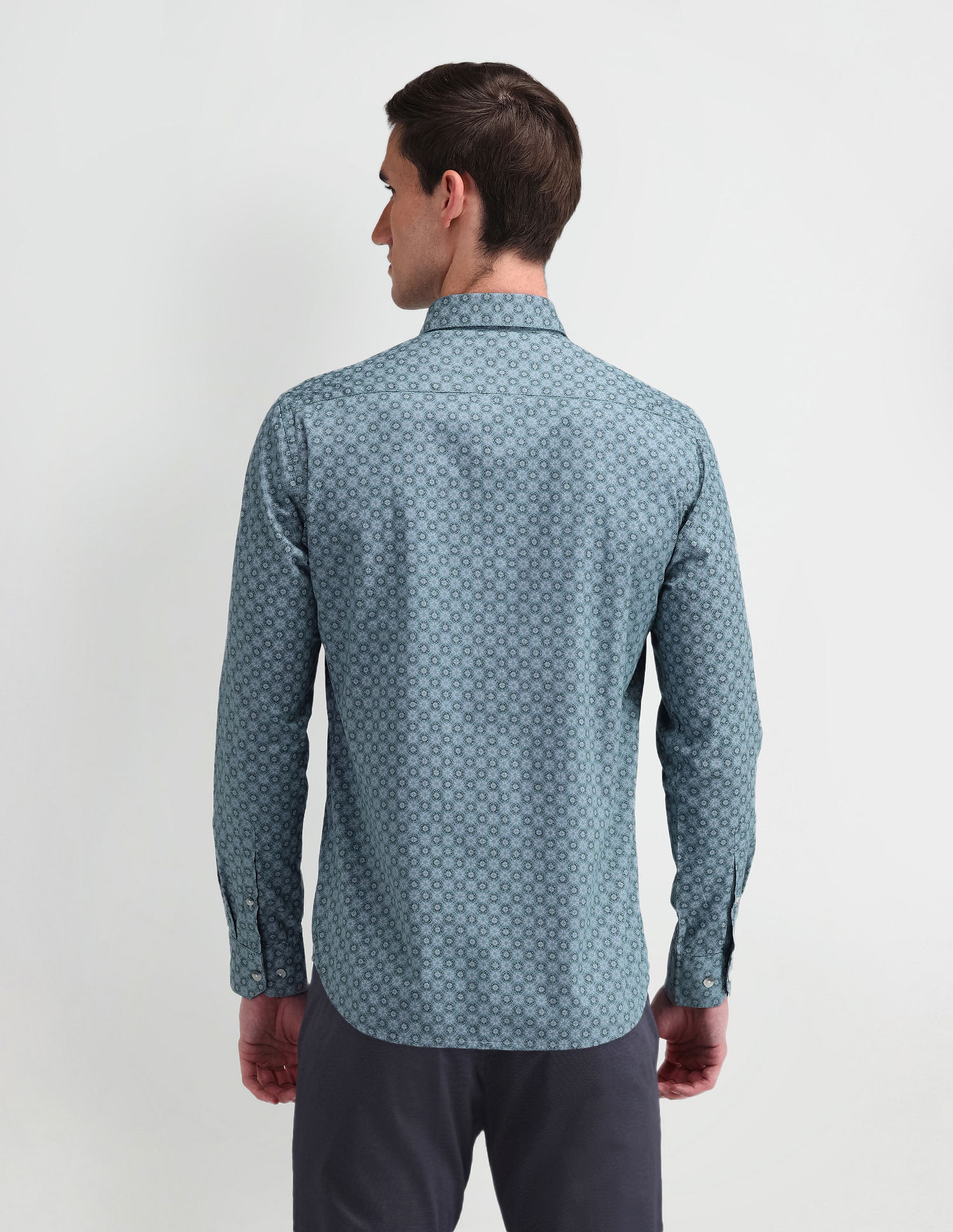 Arrow Sport Brooklyn Fit All-over Print Shirt