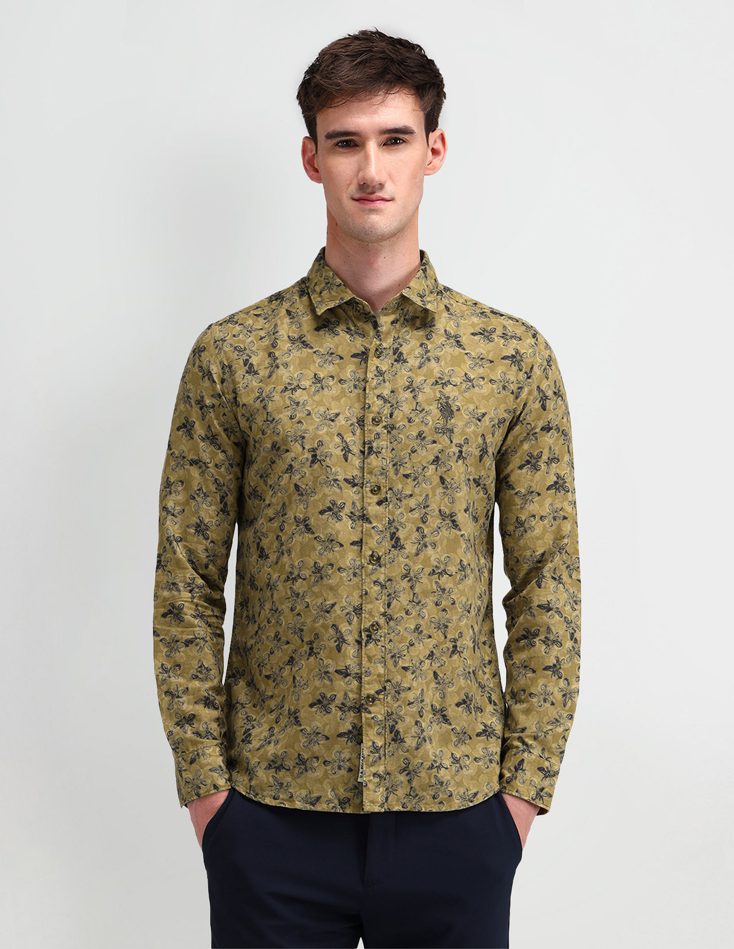 U.S. Polo Assn. Denim Co. Slim Fit Floral Shirt