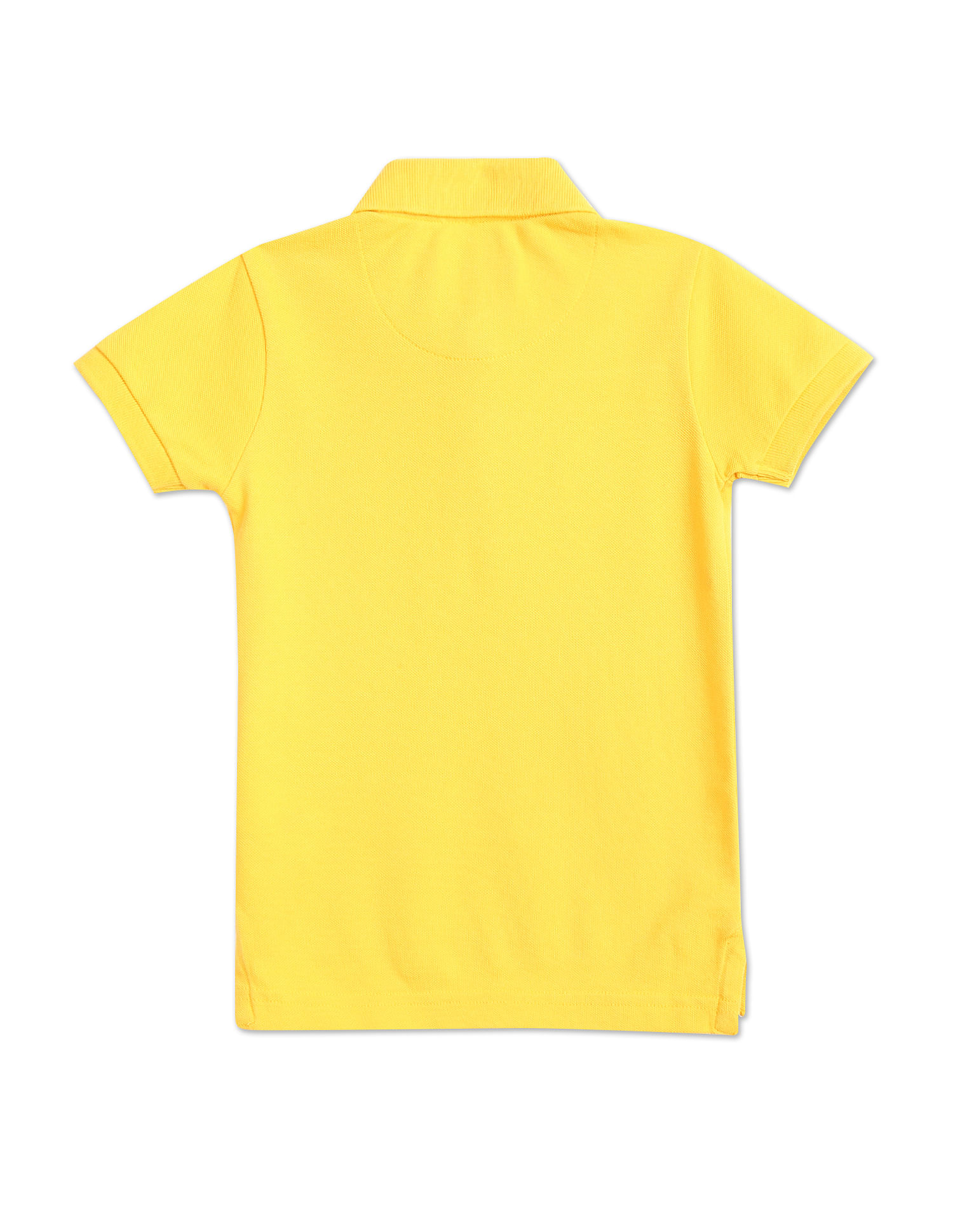 U.S. Polo Assn. Kids Button Placket Solid Polo Shirt