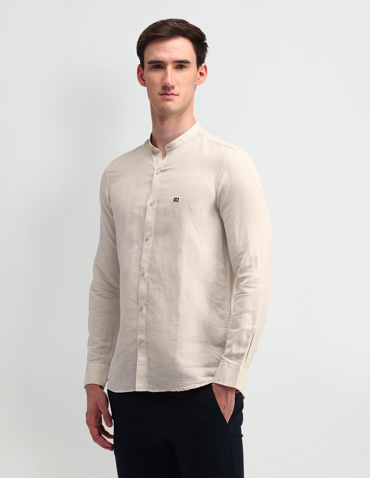 Arrow Sport Slim Fit Solid Shirt