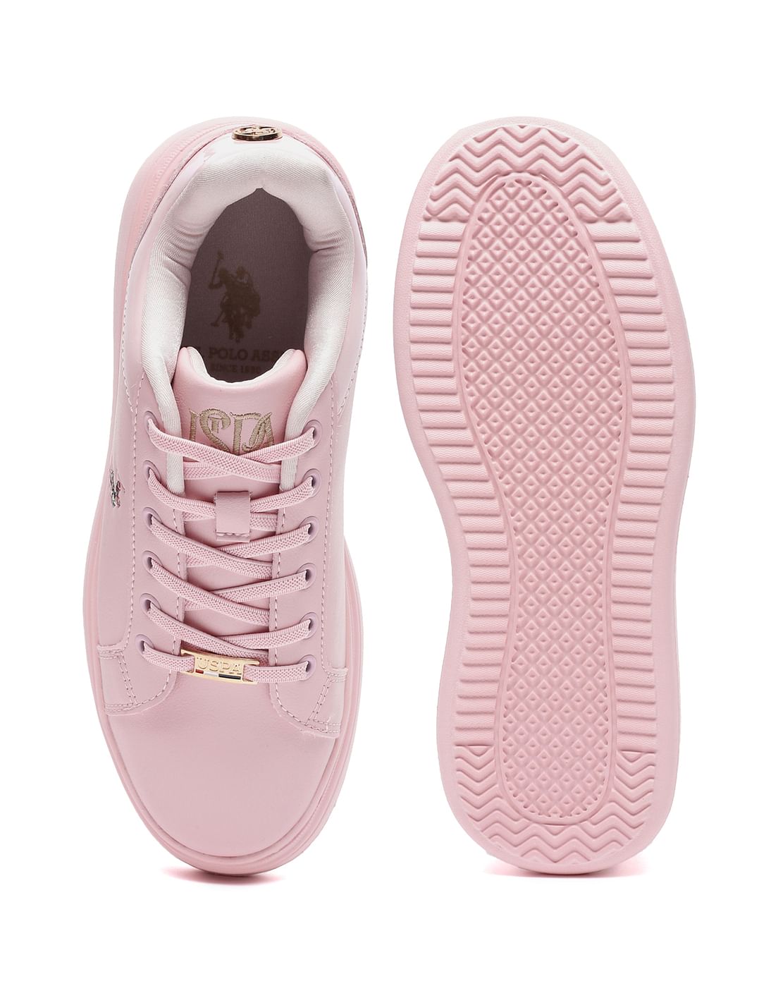 U.S. Polo Assn. Women Panelled Solid Lace Up Elsie Sneakers