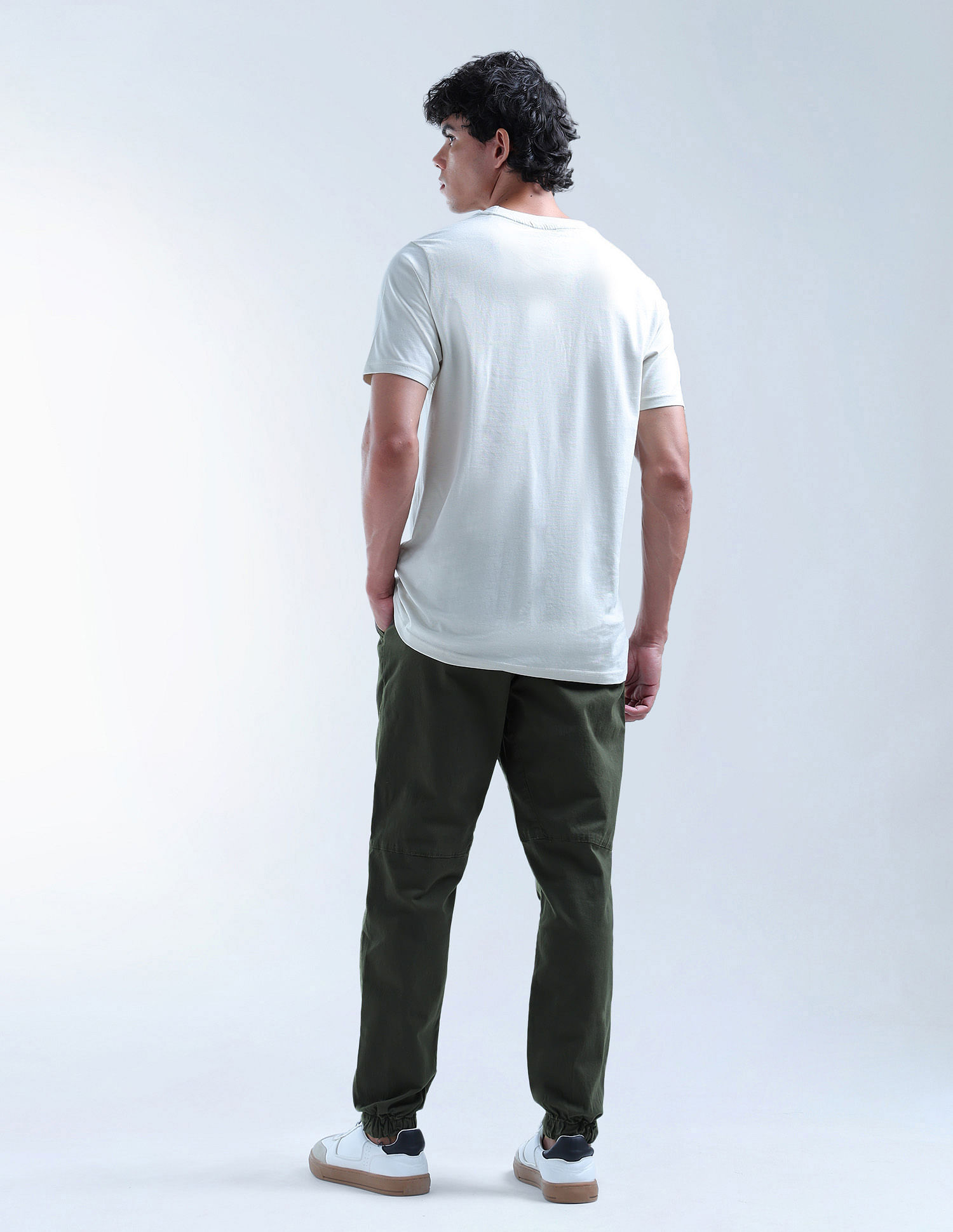 Flying Machine Twill Relaxed Tapered Fit Trousers