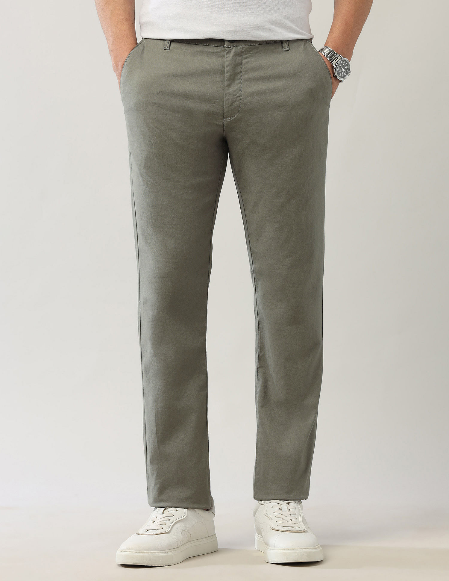 Arrow Sport Twill Night Is Young Trousers