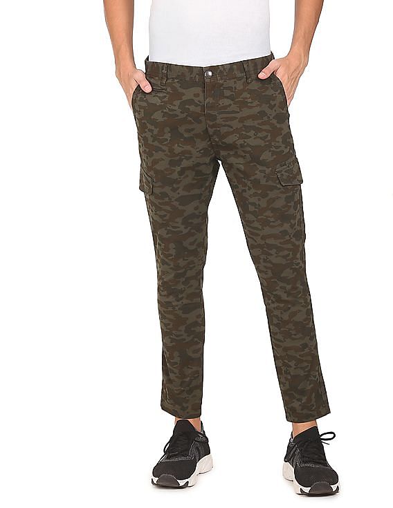 Calvin Klein Jeans STRAIGHT - Cargo trousers - denim medium/brown - Zalando. co.uk