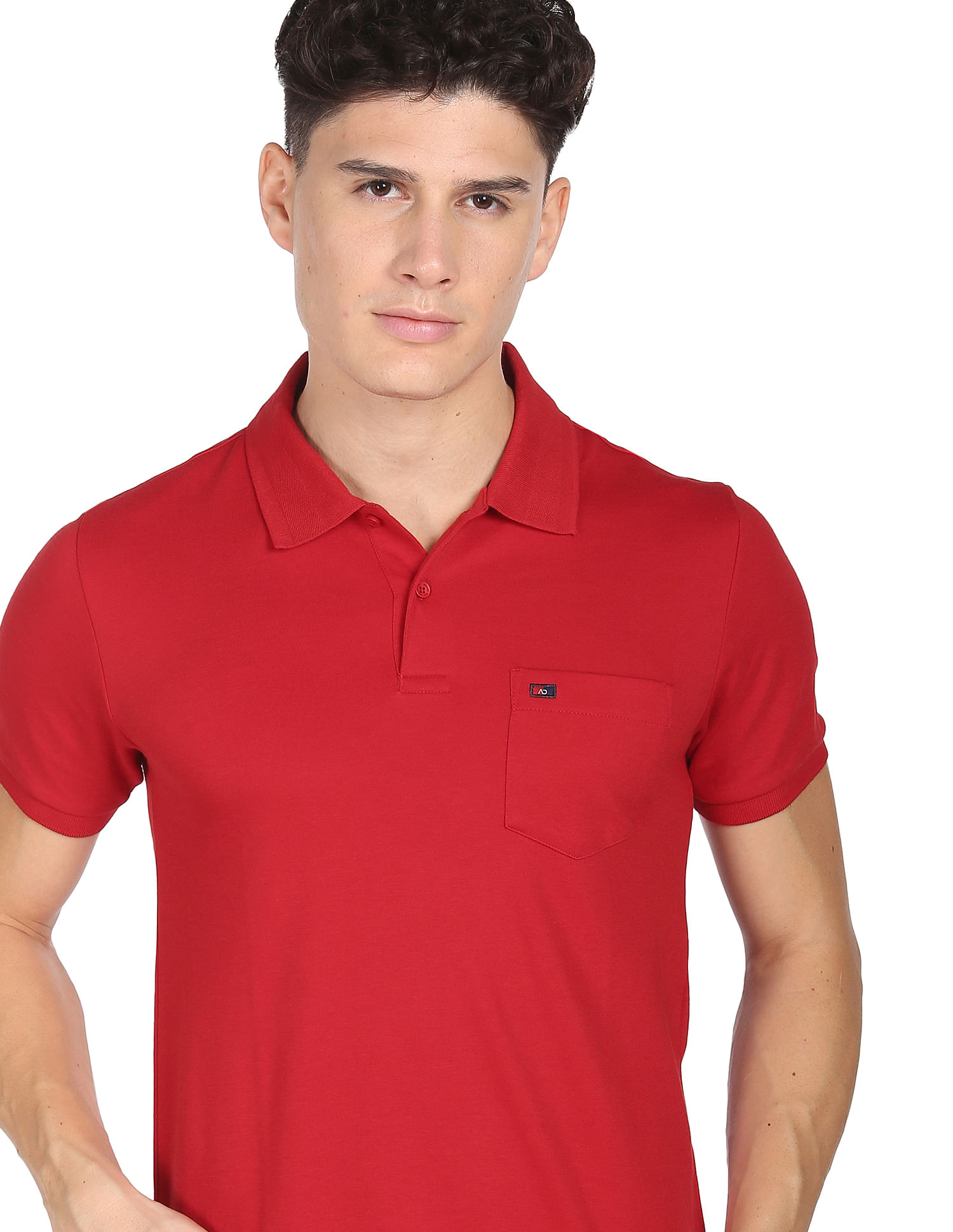 AD by Arvind Chest Pocket Easy Polo Shirt