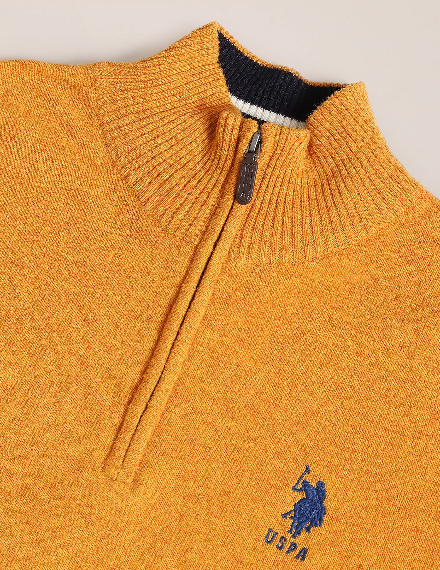 U.S. Polo Assn. High Neck Logo Sweater