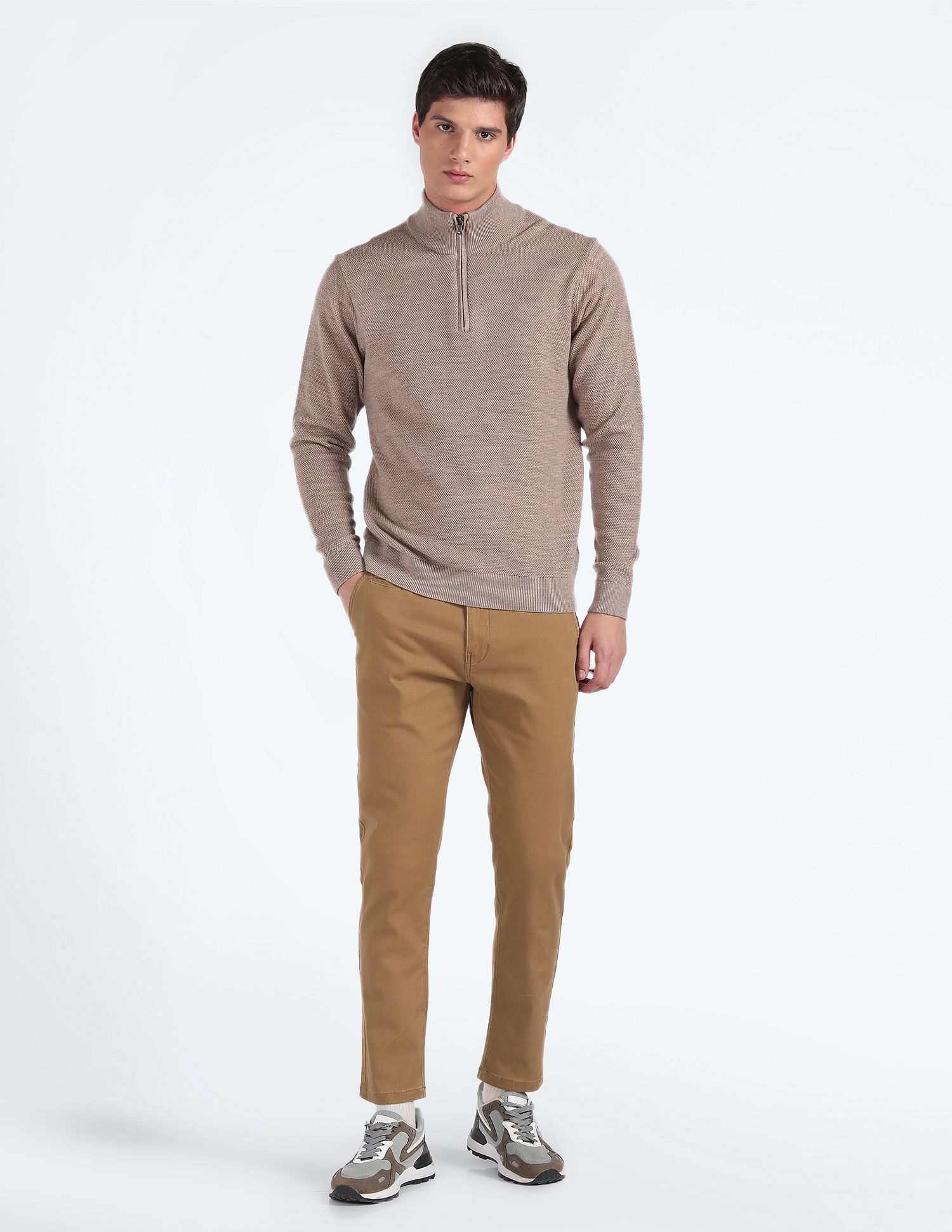 Flying Machine Slash Slim Tapered Twill Trousers