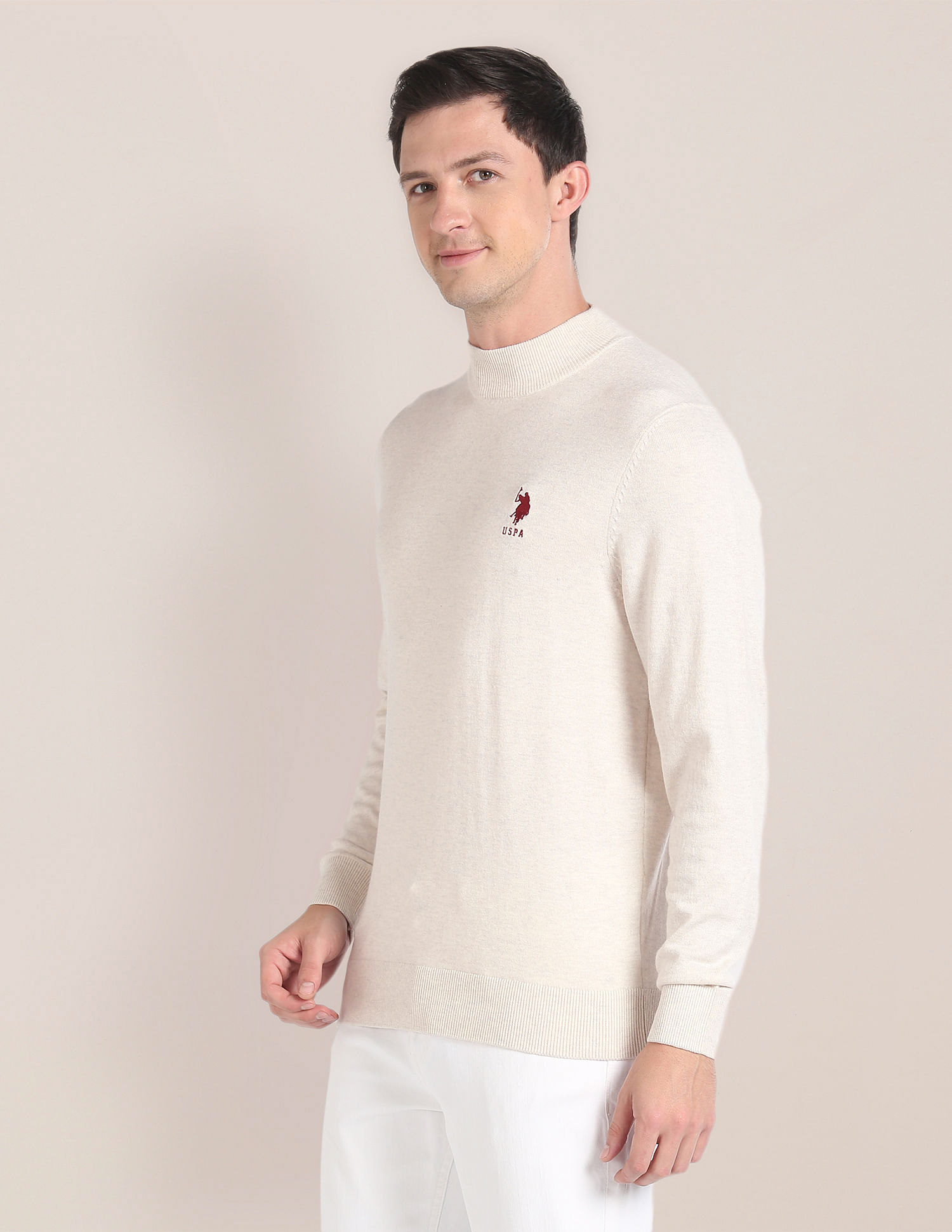 U.S. Polo Assn. Turtleneck Solid Sweater