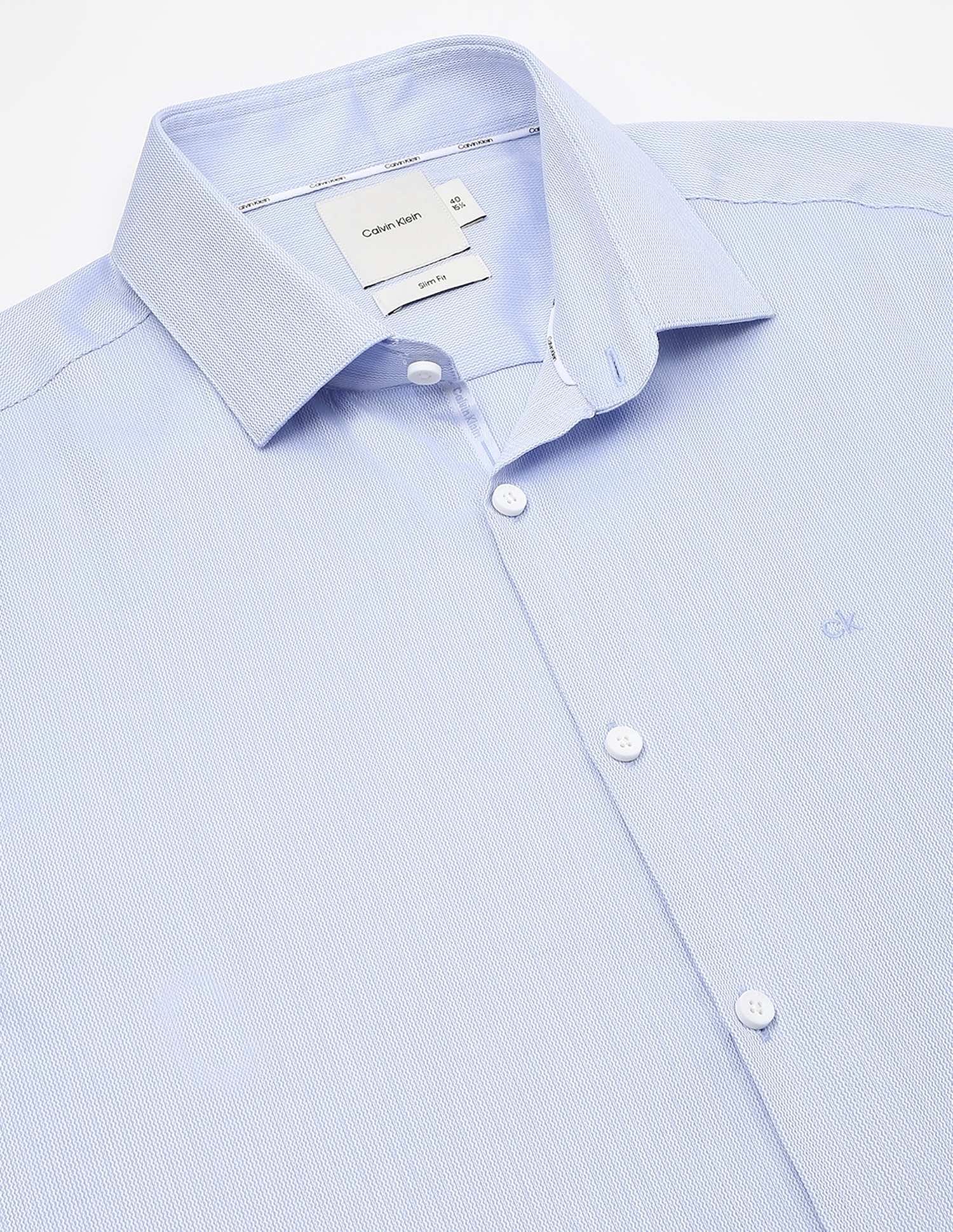 Calvin Klein Jeans Striped Slim-Fit Dobby Woven Shirt