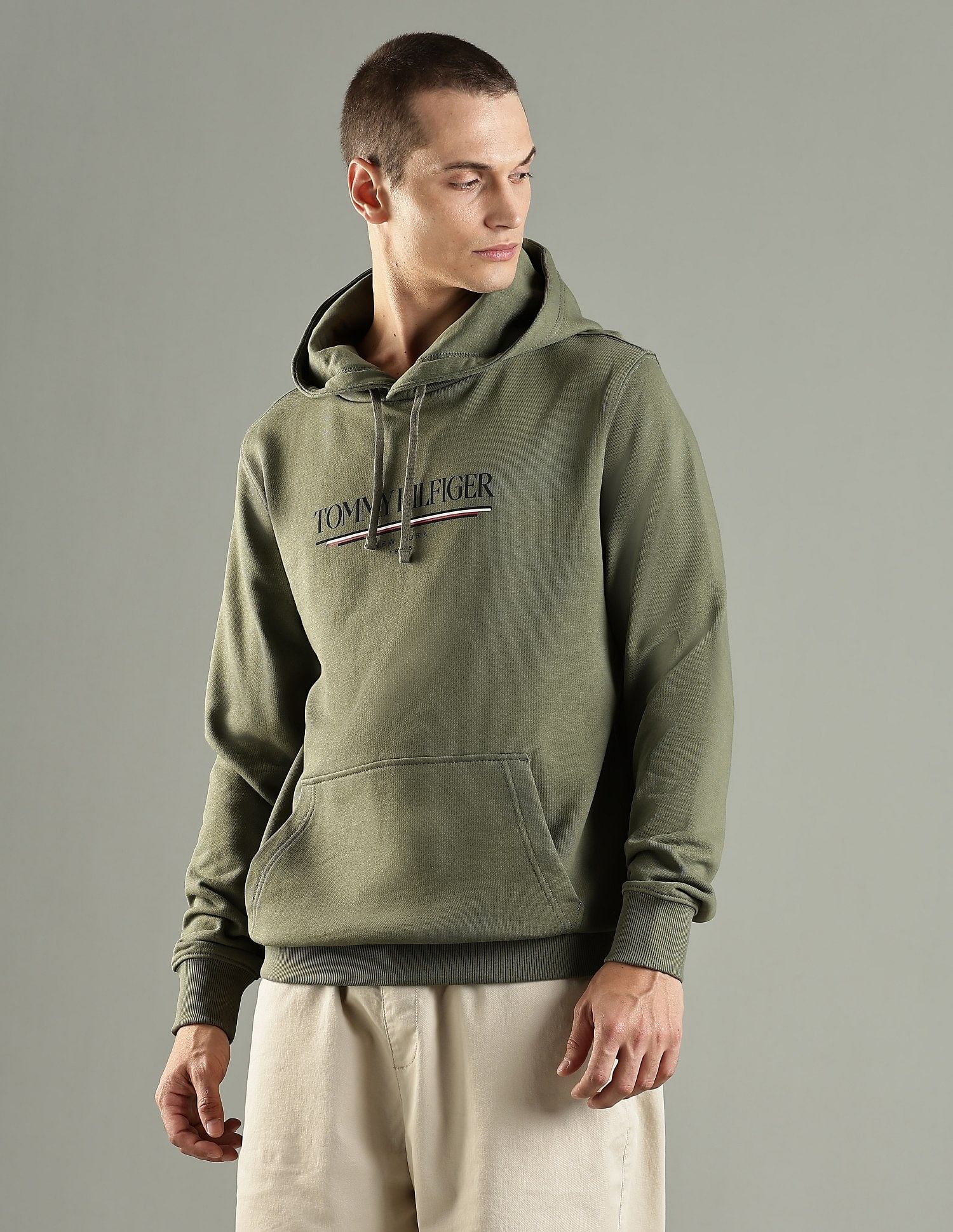 Tommy Hilfiger Logo Regular Fit Cotton Sweatshirt
