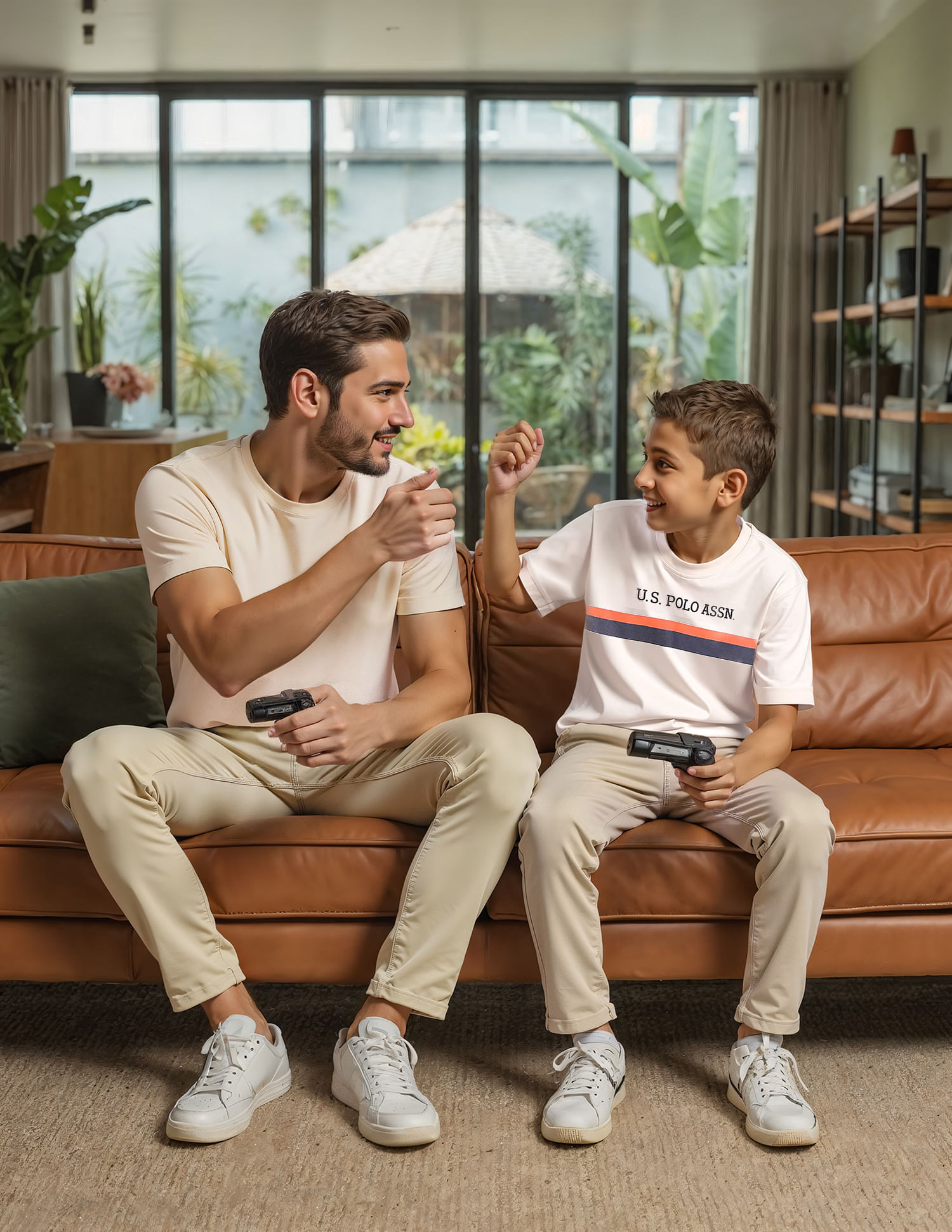 U.S. Polo Assn. Kids Boys Regular Fit Horizontal Striped T-Shirt