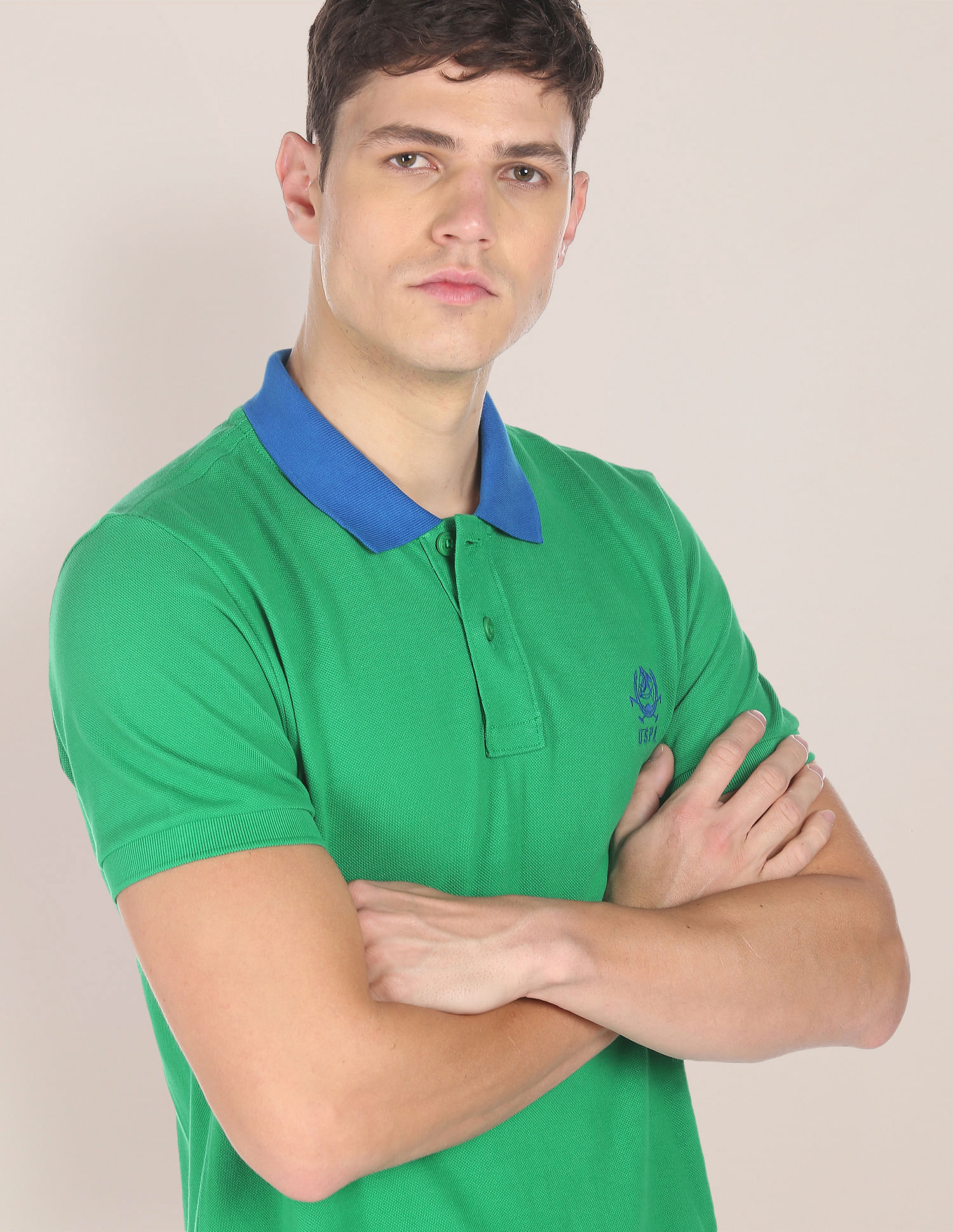 U.S. Polo Assn. Cotton Solid Polo Shirt