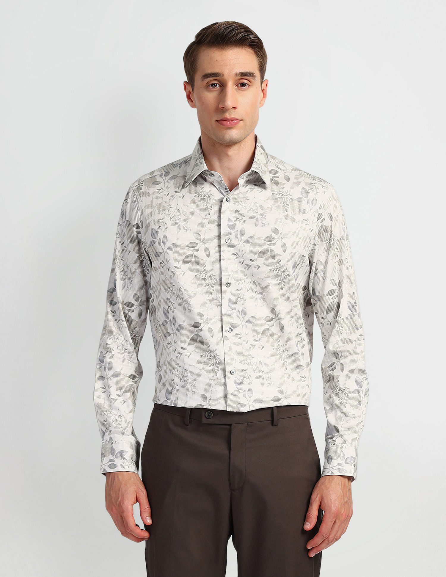 Arrow All-Over Printed Tailored Fit Shirt