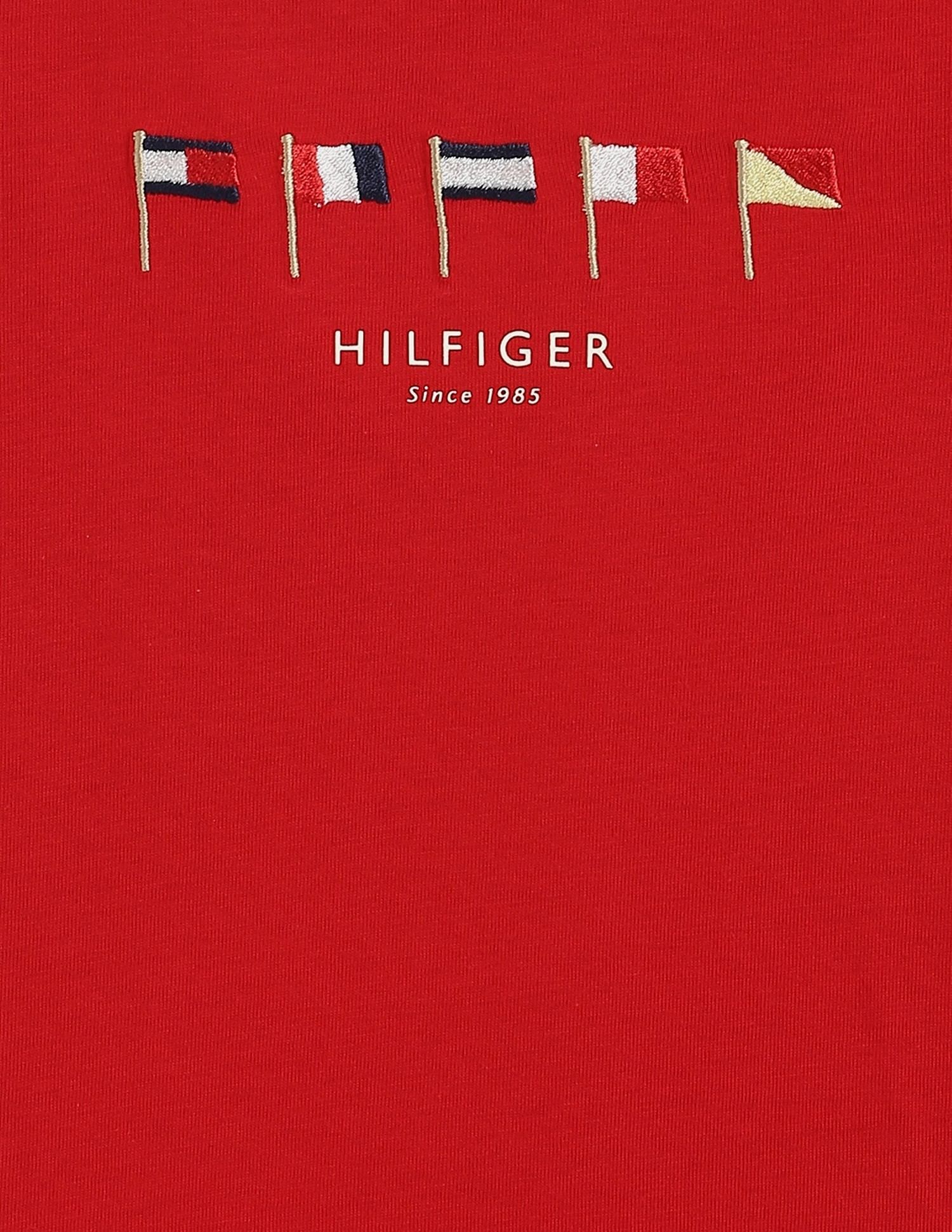 Tommy Hilfiger Kids Boys Logo Regular-Fit Cotton T-Shirt