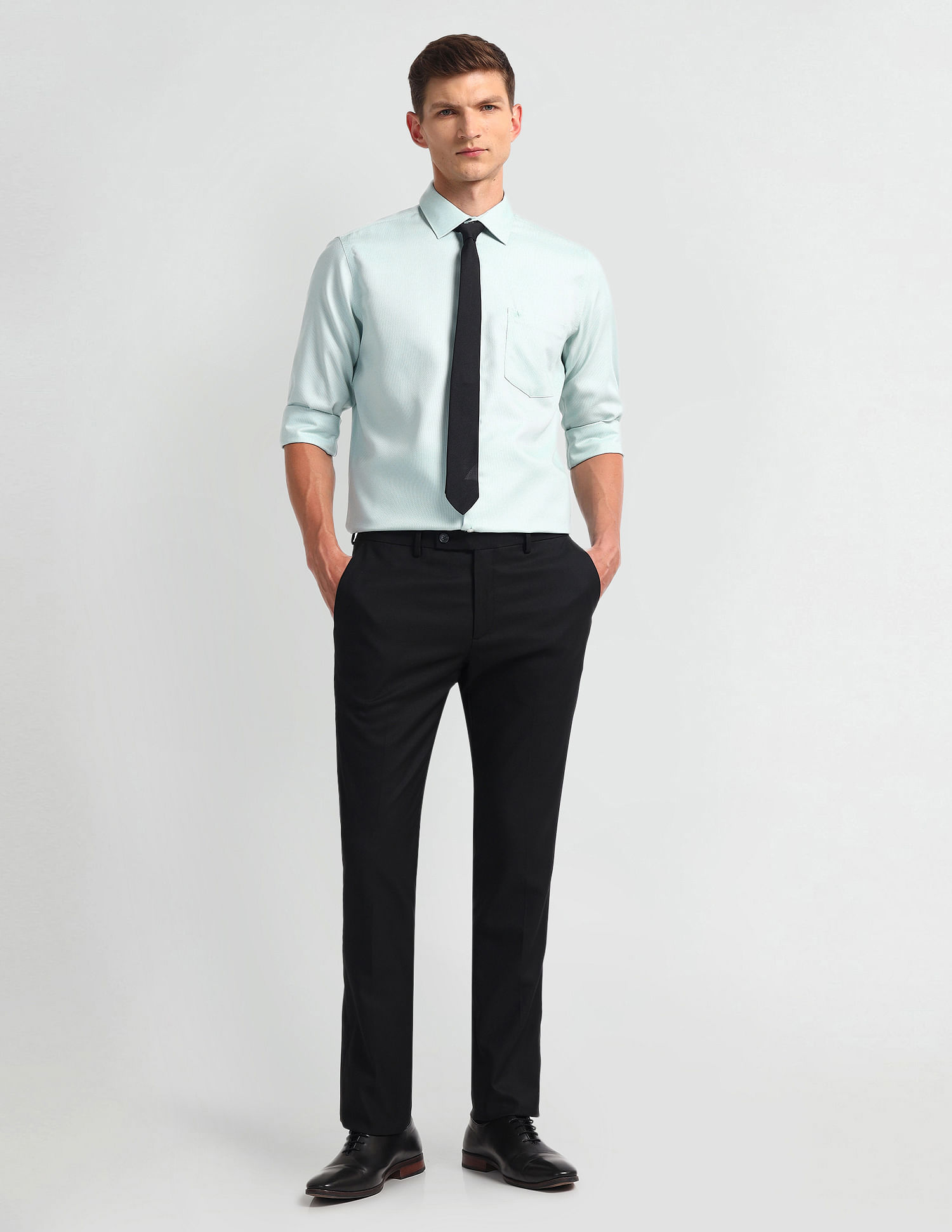 Arrow Self-design Cotton Shirt