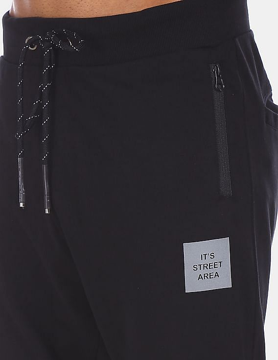 Flying Machine Drawstring Waist Knit Joggers