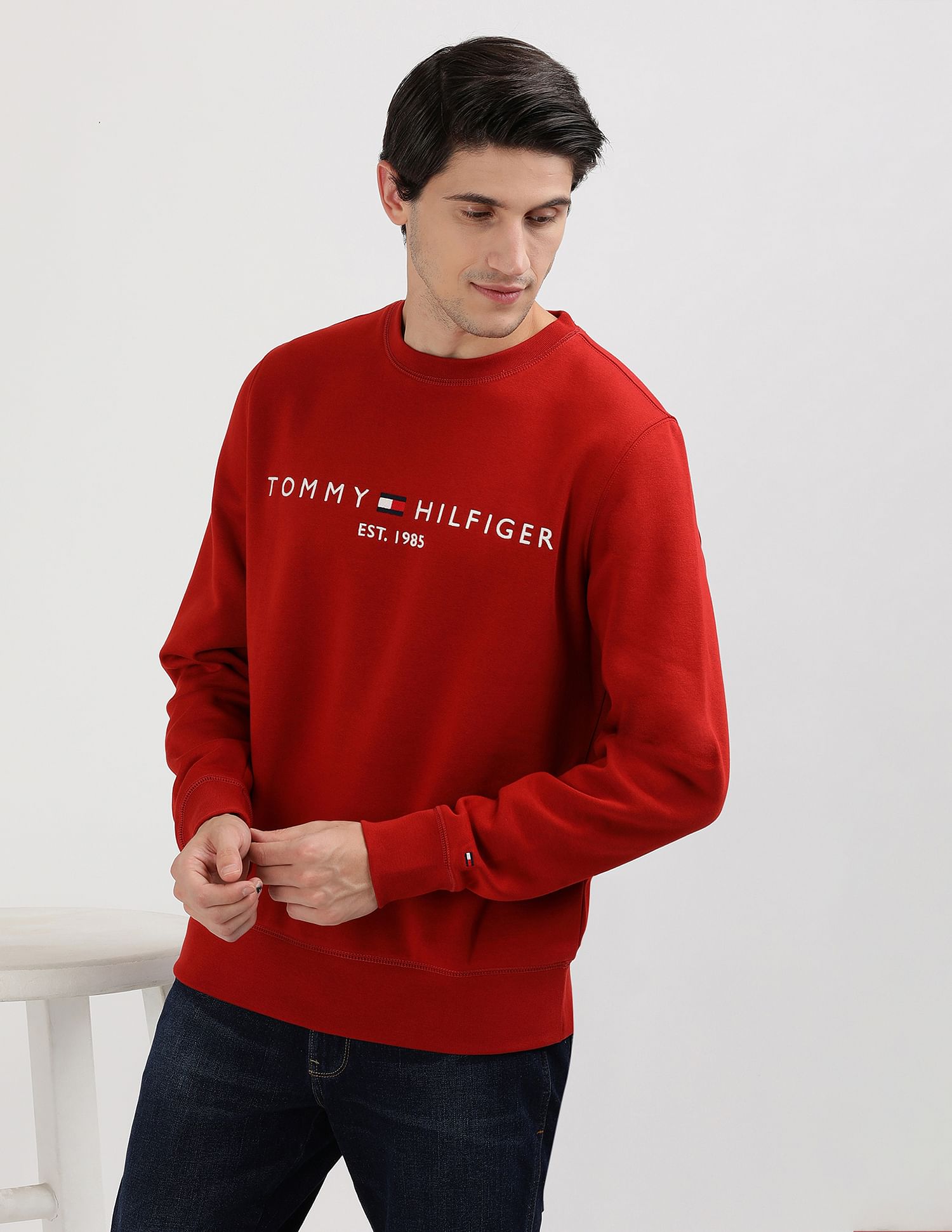 Buy Tommy Hilfiger Organic Cotton Embroidered Sweatshirt NNNOW