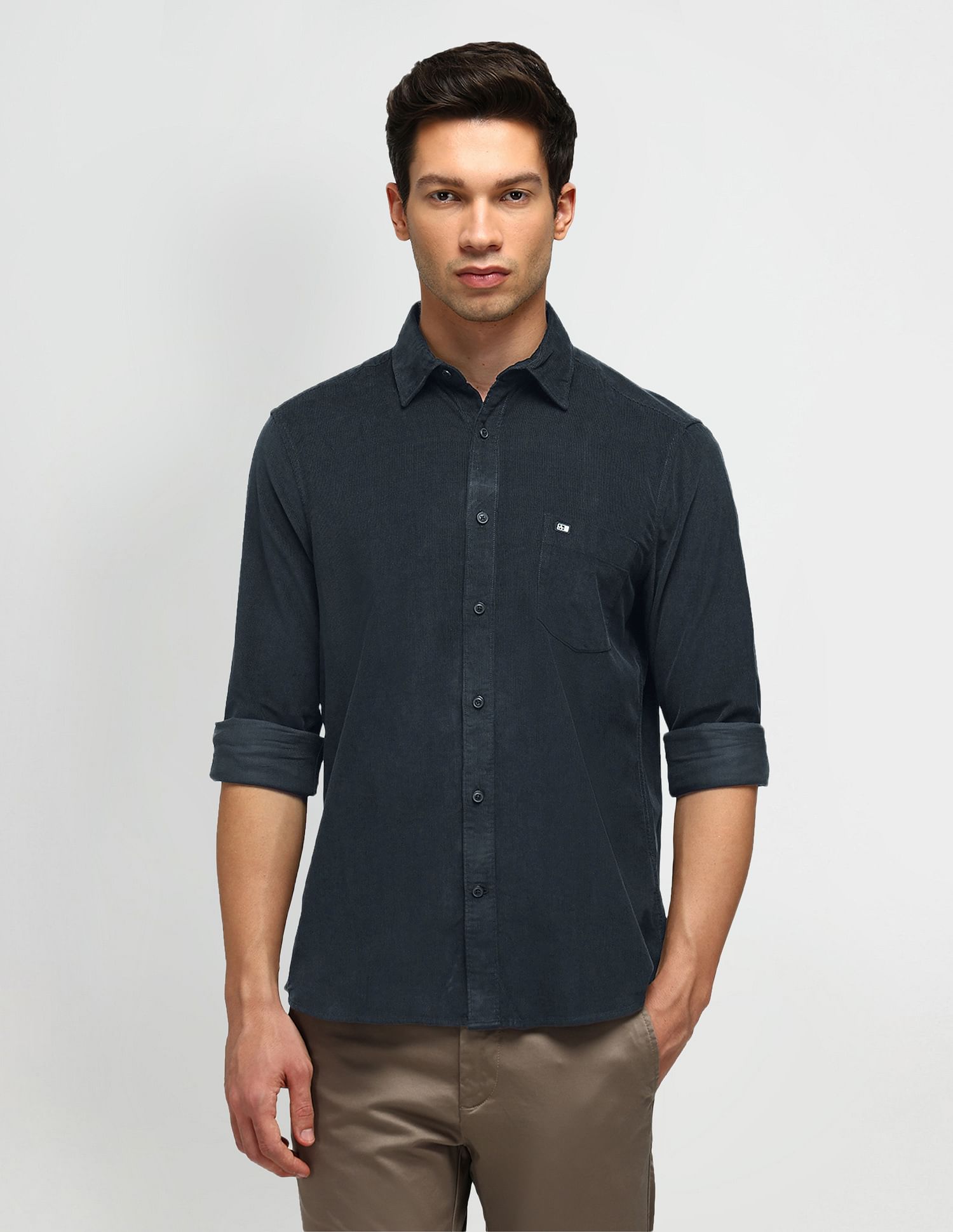 Arrow Sport Tailored Fit Lightweight Corduroy Shirt