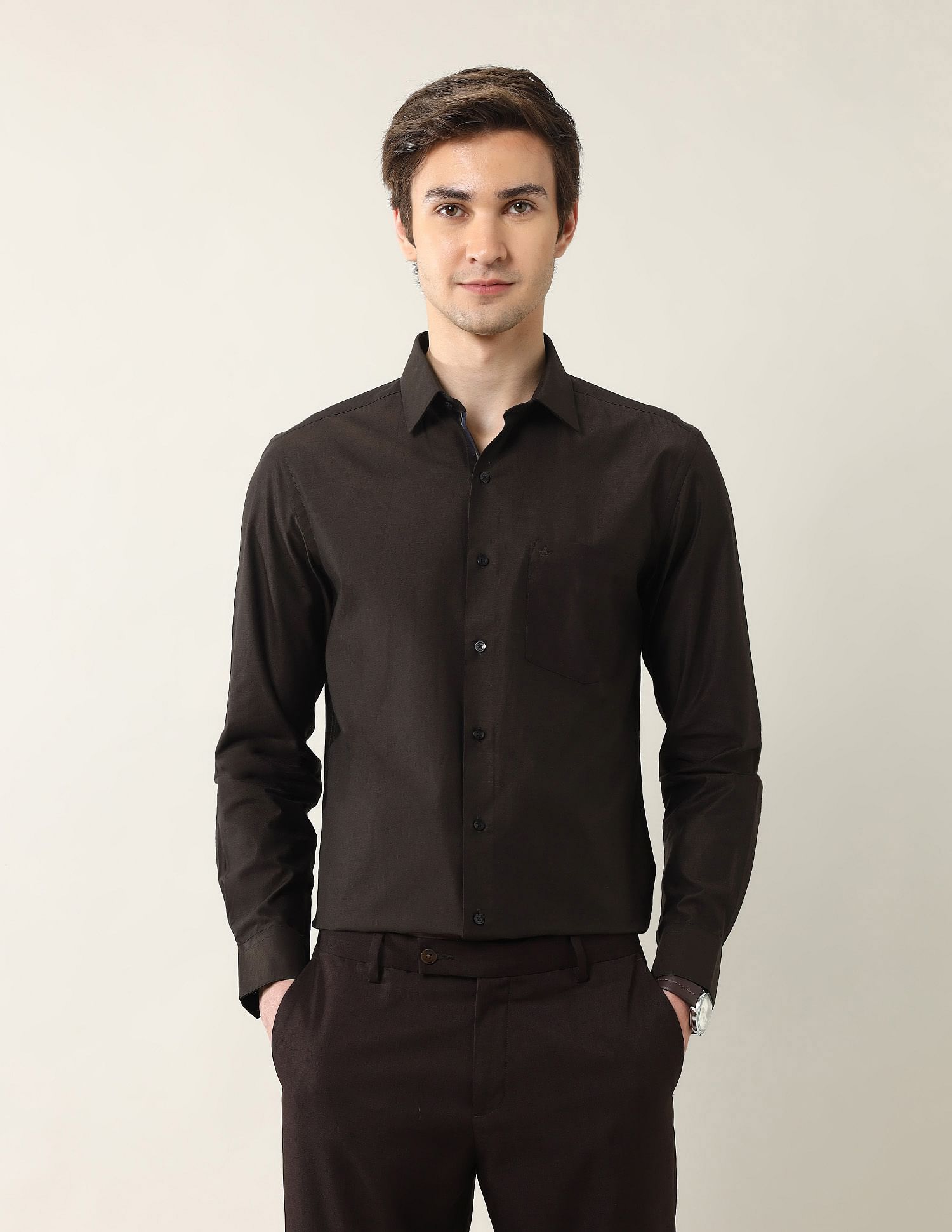 Arrow Solid Liberty Classic Fit Ceremonial Shirt