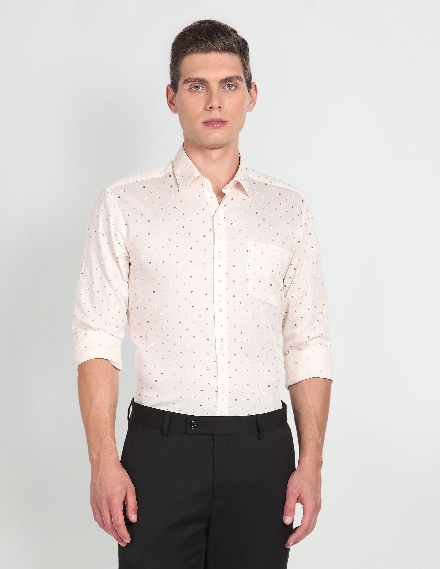 Arrow Manhattan Slim Fit Twill Shirt