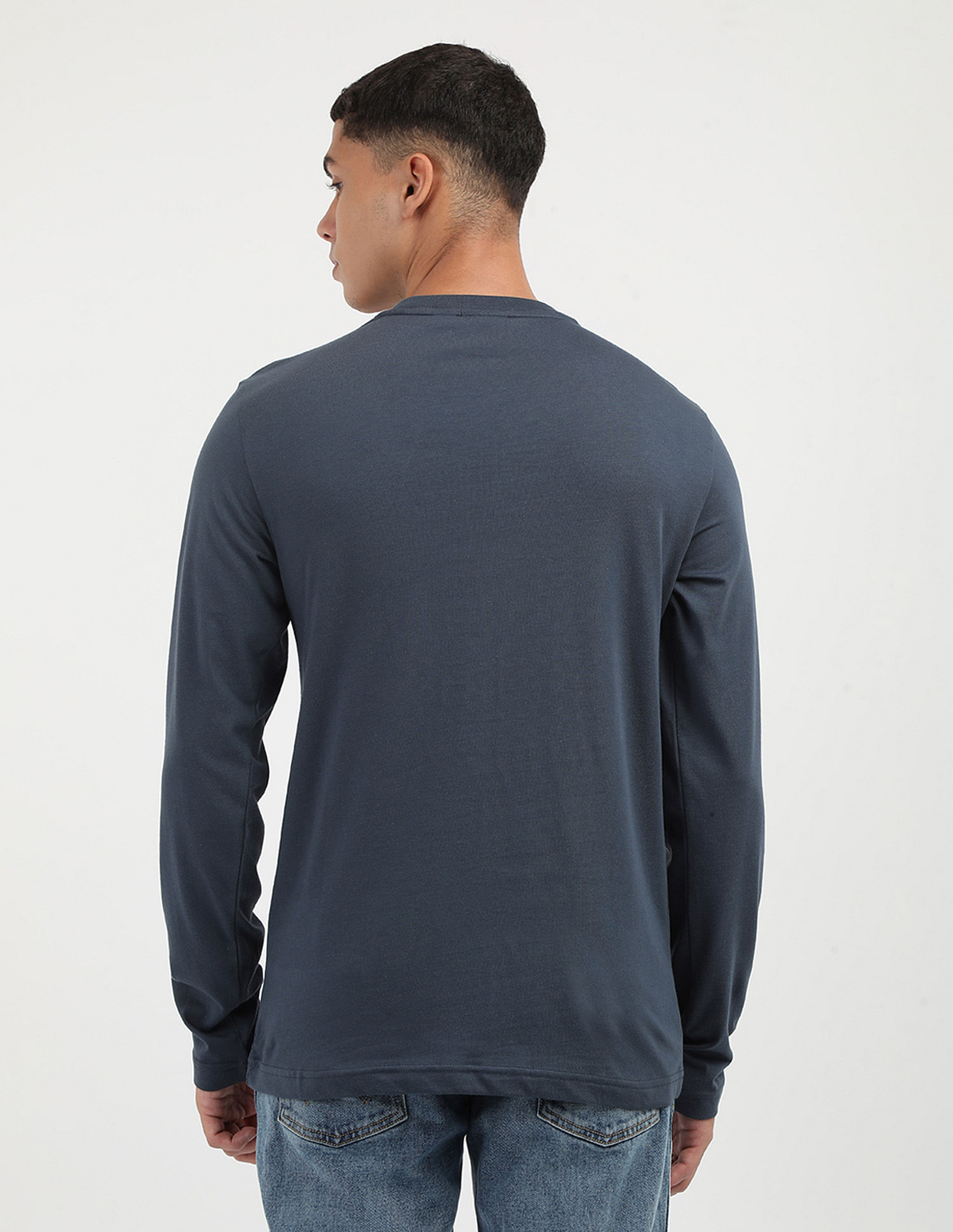 Calvin Klein Solid Logo Cotton T-Shirt