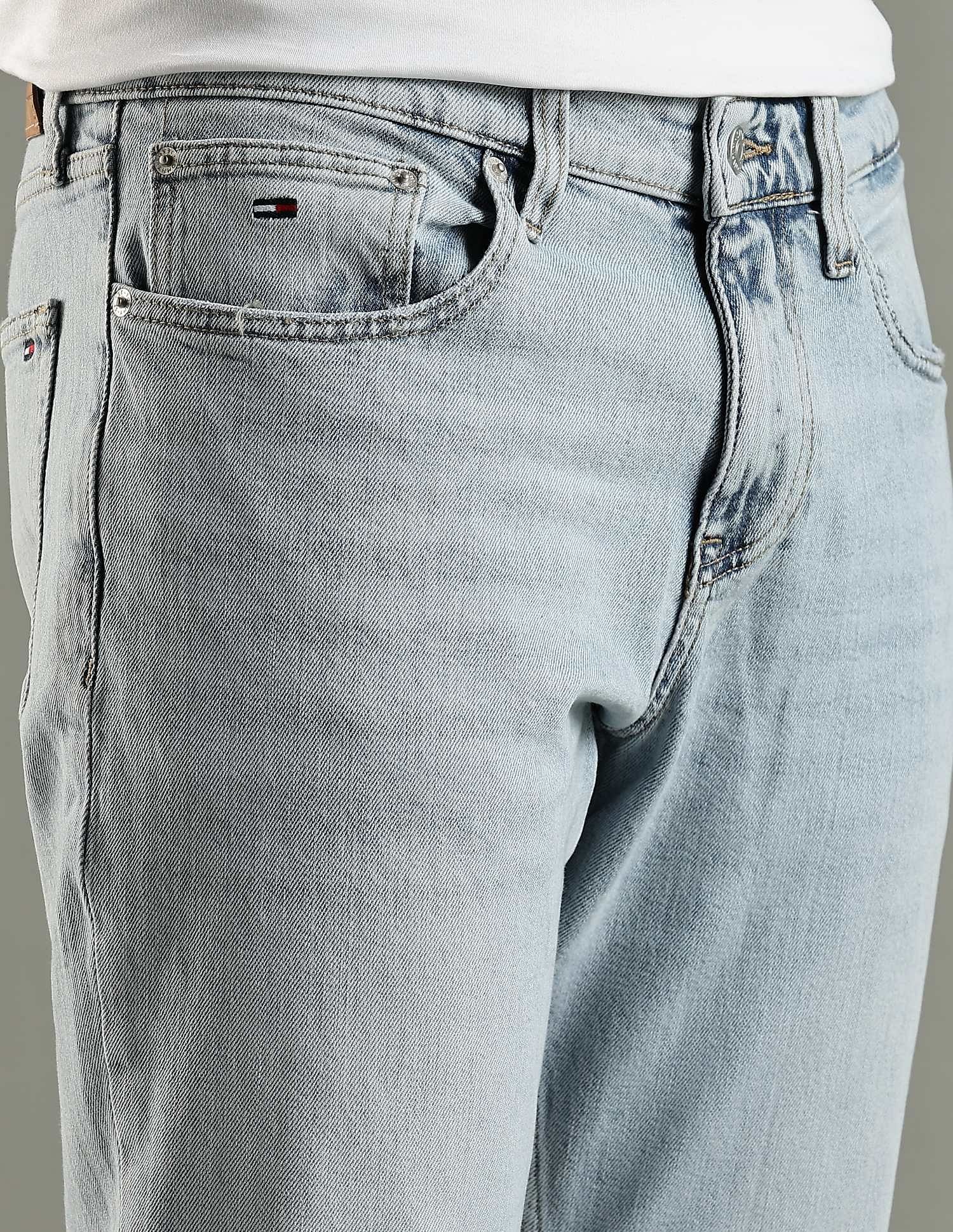 Tommy Hilfiger Heavy-Wash Slim Fit Mid Rise Jeans