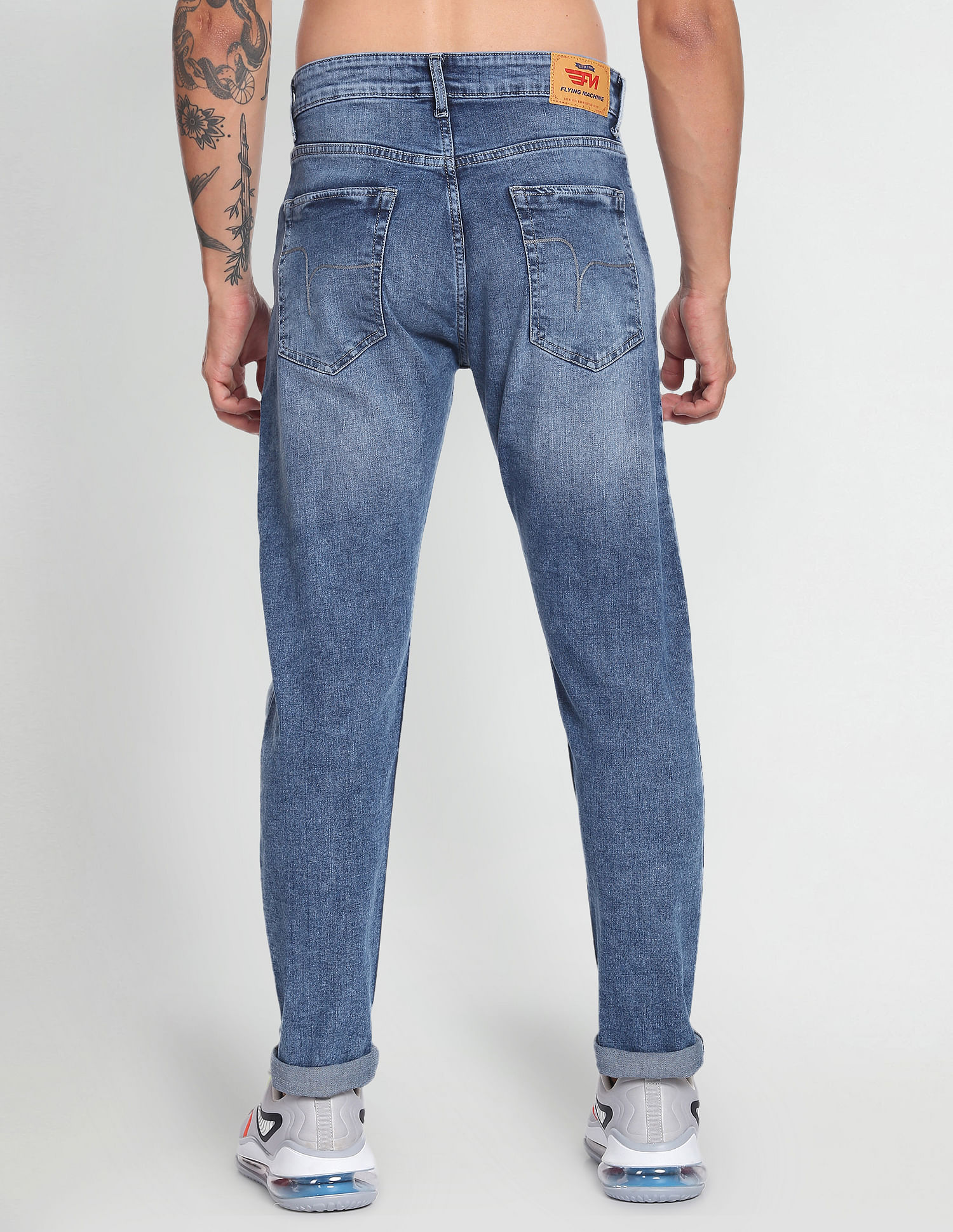 Flying Machine Mid Rise F-Jango Straight Fit Jeans