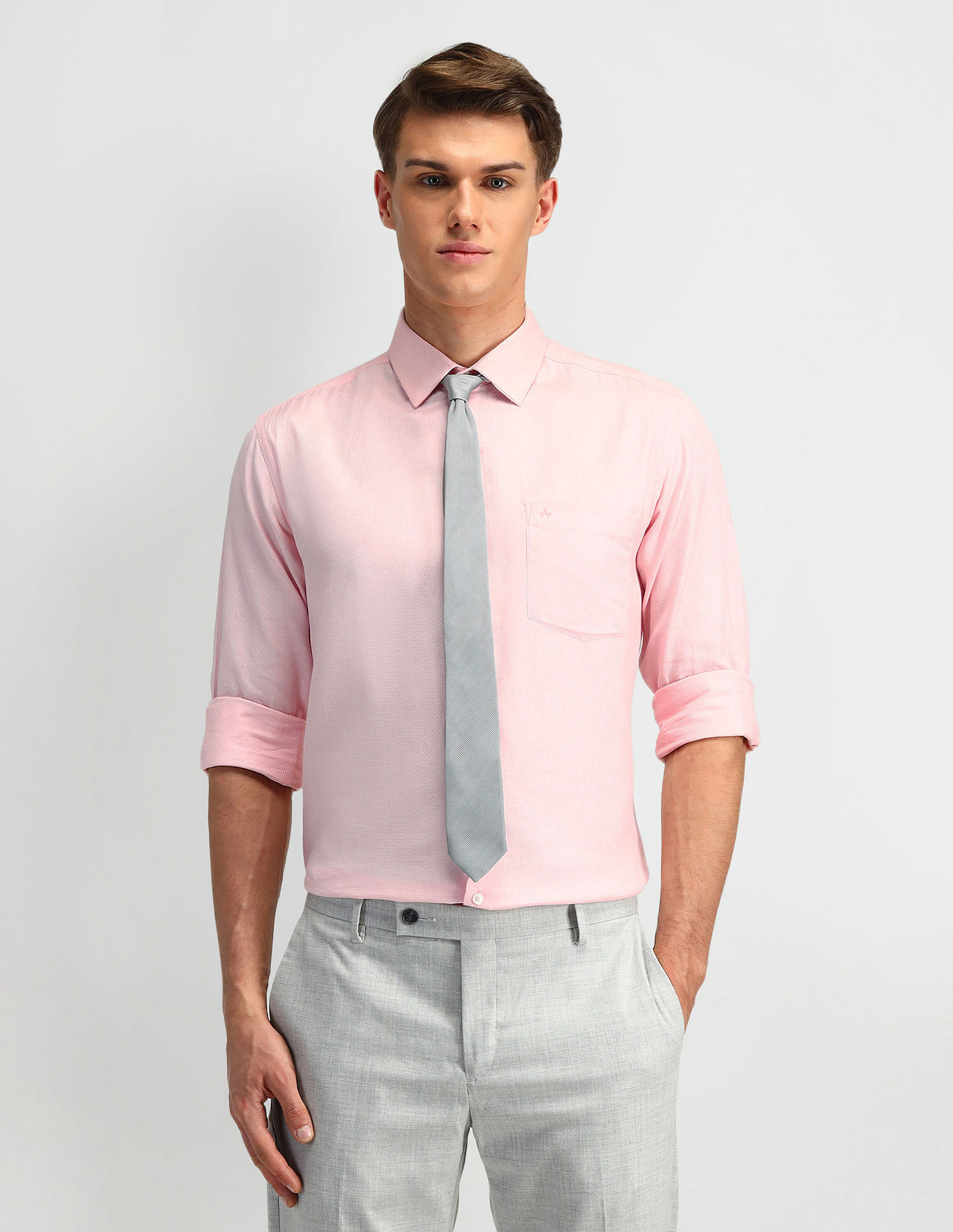 Arrow Textured Cotton Shirt