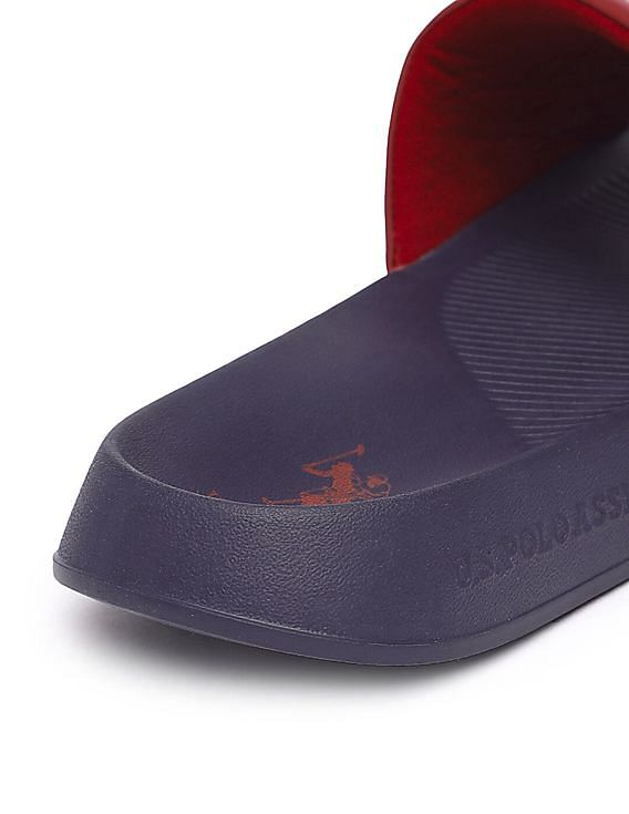 U.S. Polo Assn. Logo Print Zane 4.0 Slides