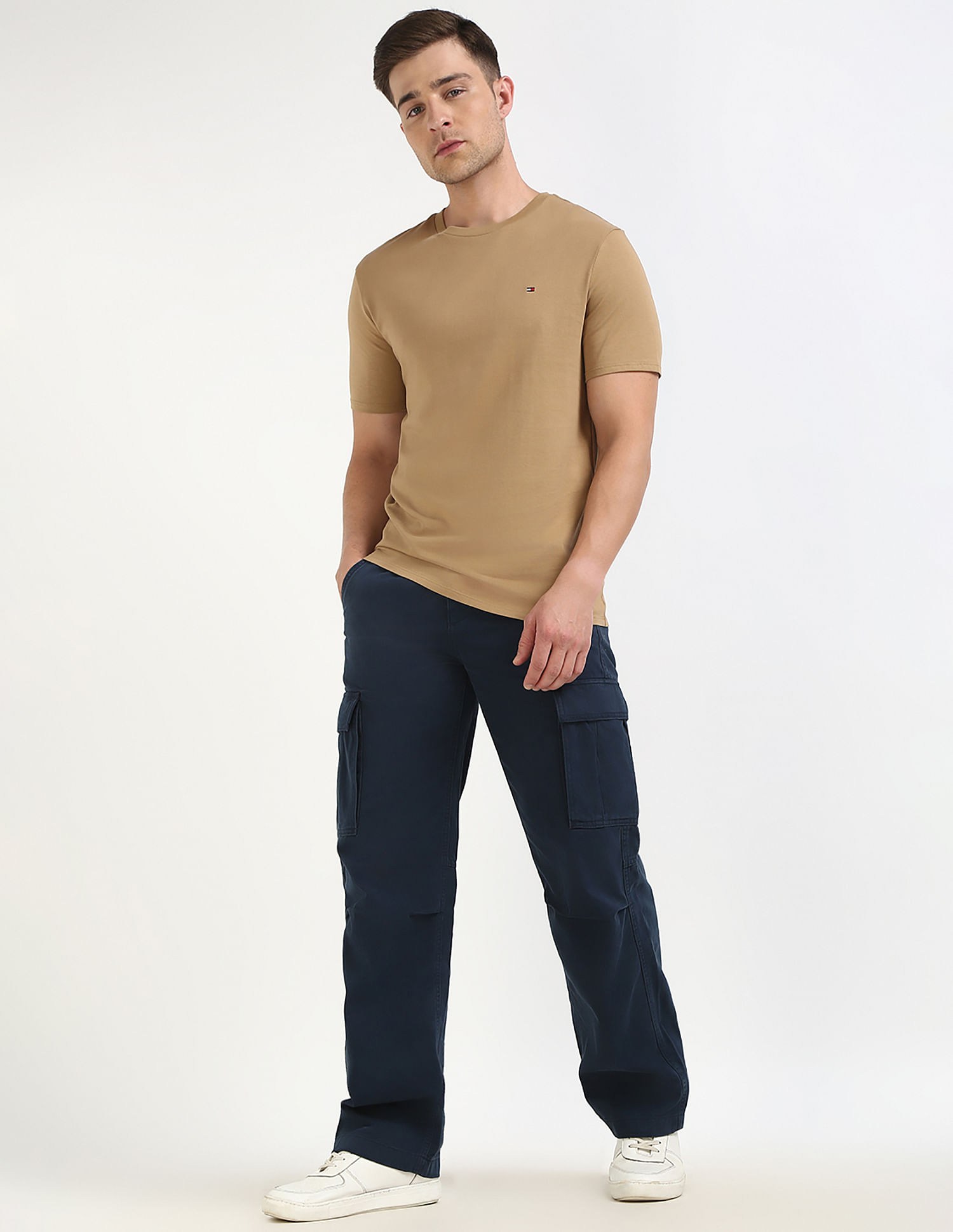 Tommy Hilfiger Solid Regular-Fit Cotton T-Shirt