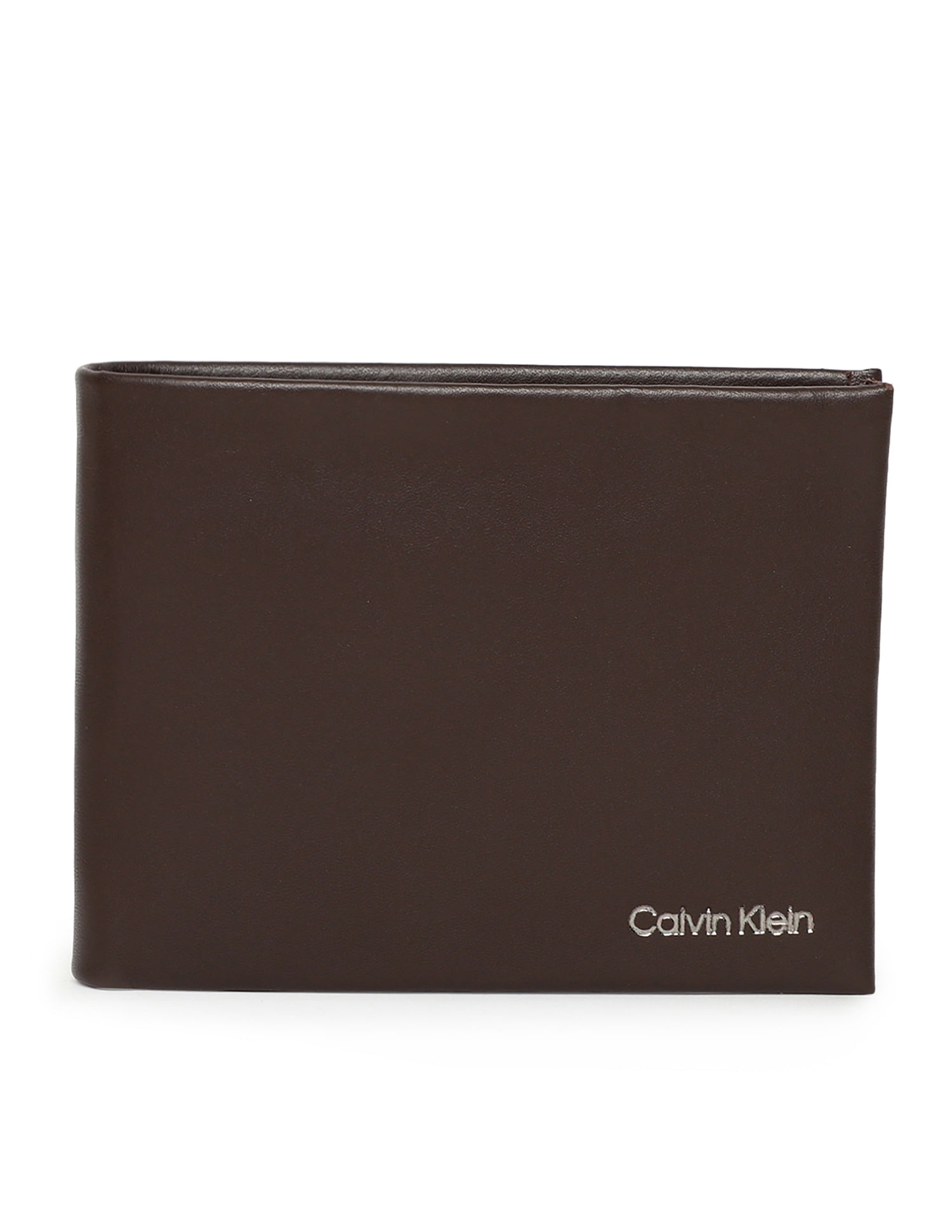 Calvin Klein Solid Leather Concise Wallet