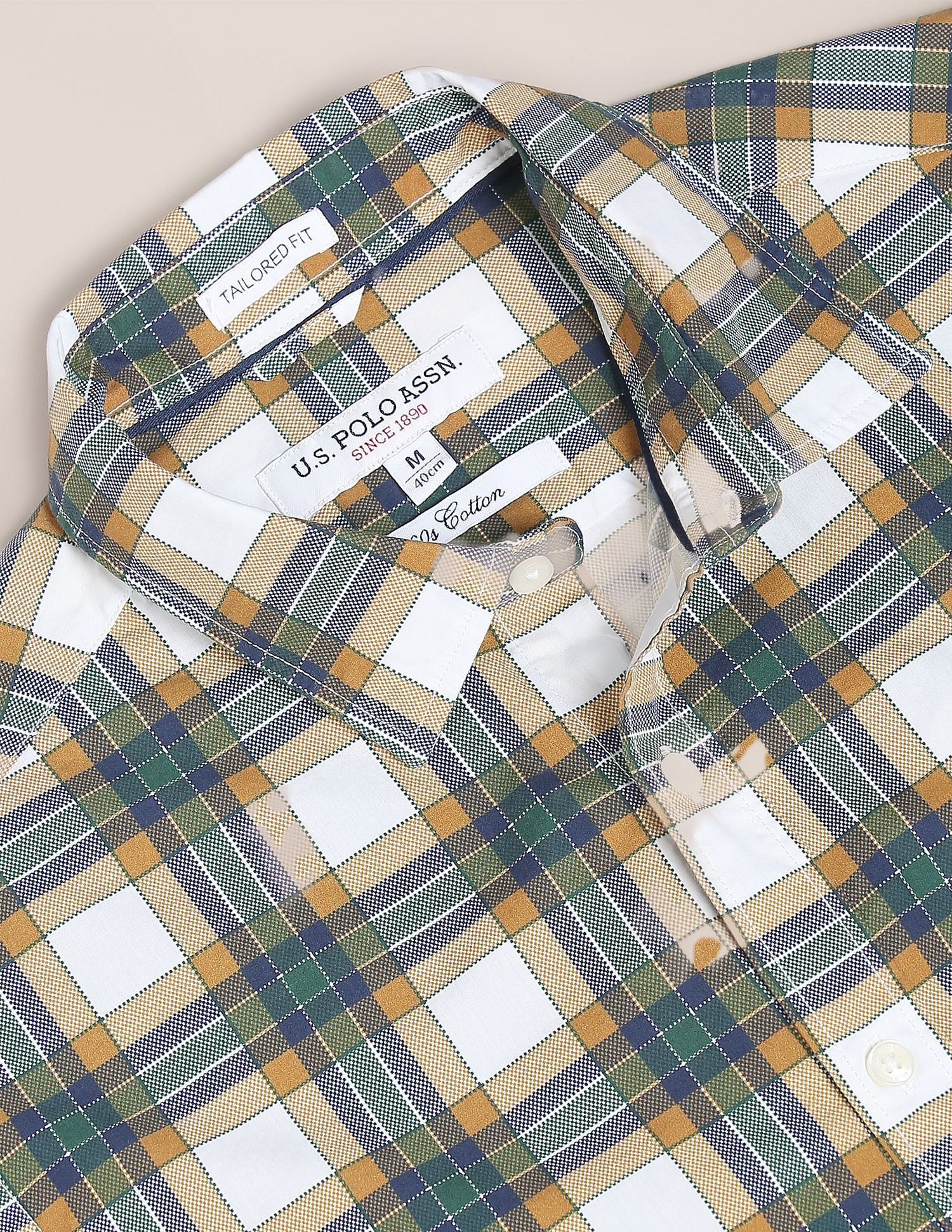 U.S. Polo Assn. Tartan Check Cotton Casual Shirt