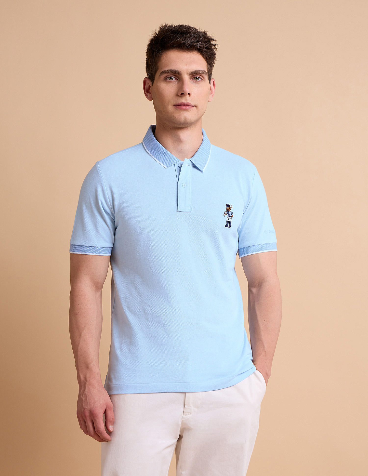 U.S. Polo Assn. Solid Pure Cotton Polo Shirt