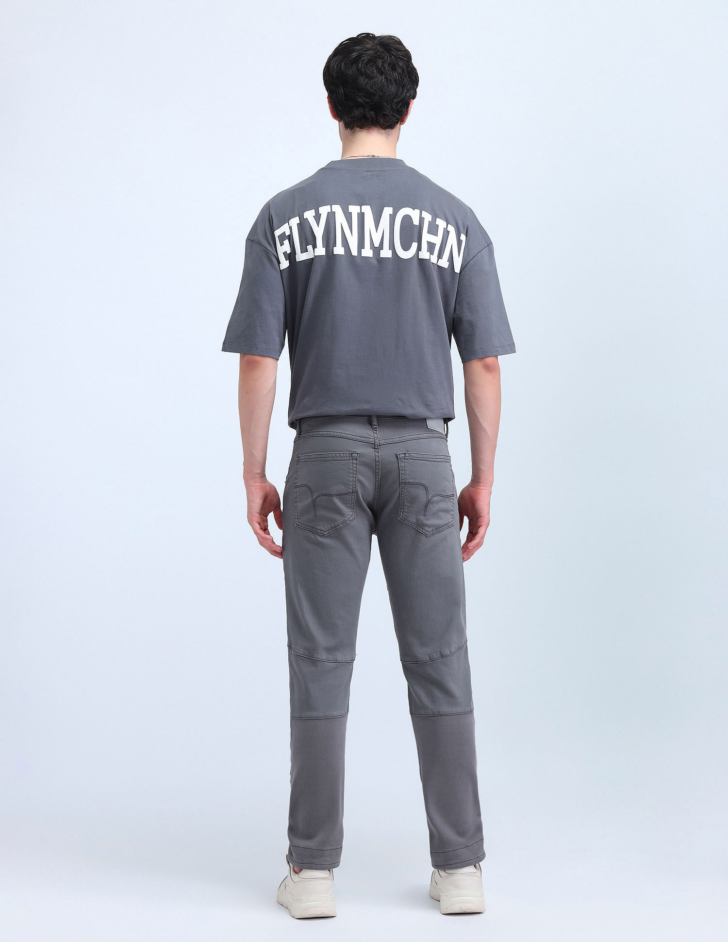 Flying Machine Slash Slim Tapered Fit Mid Rise Jeans