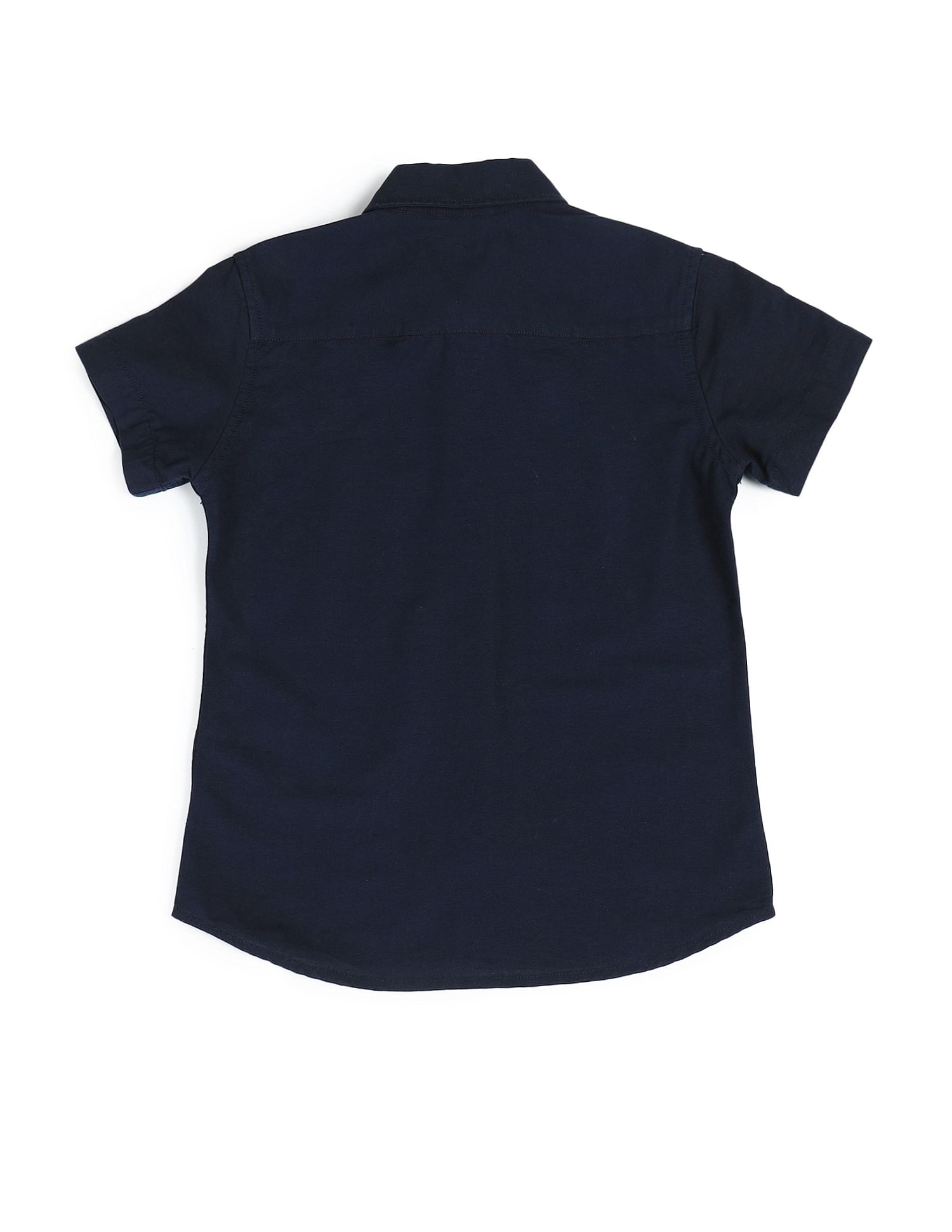 U.S. Polo Assn. Kids Dobby Regular Fit Solid Shirt