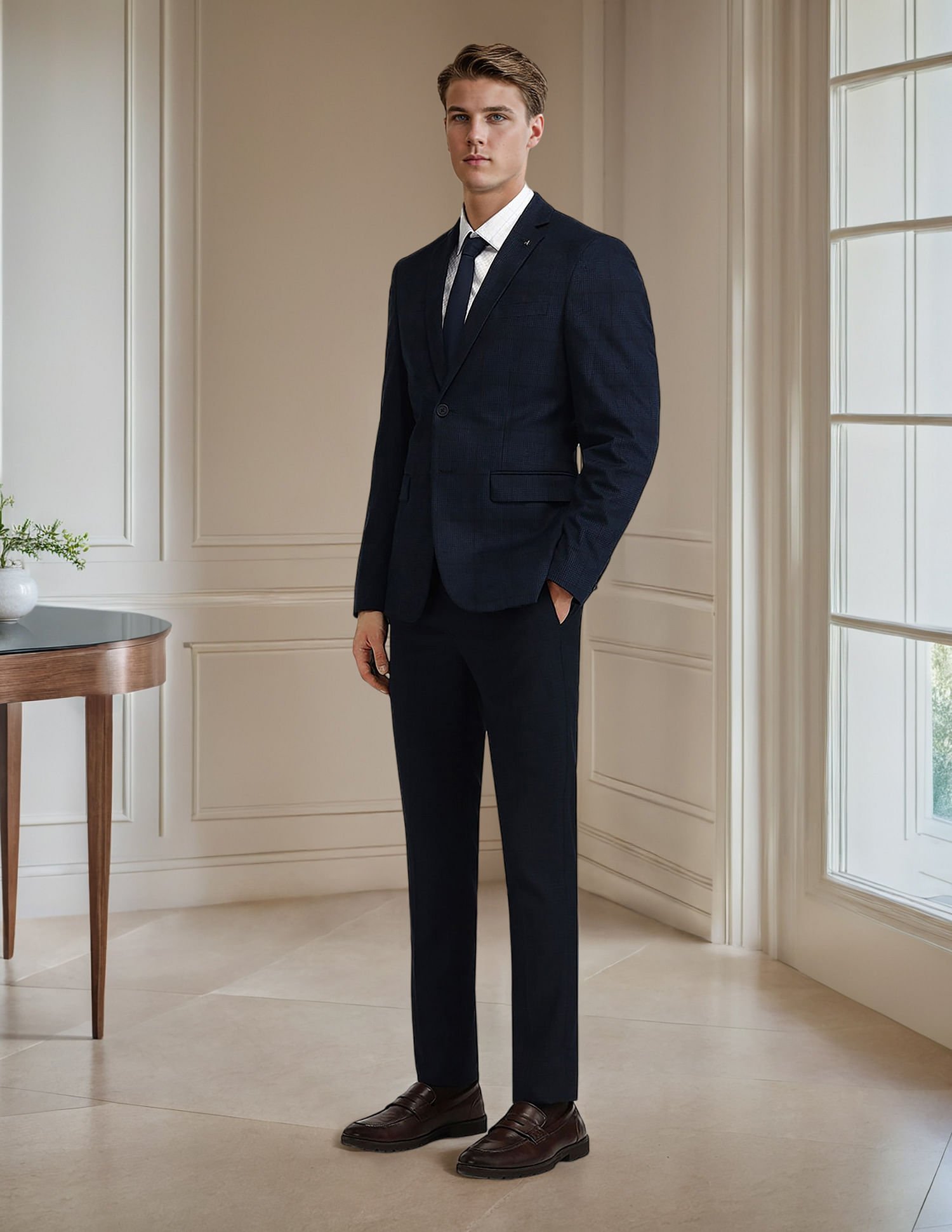 Arrow Corduroy Knit Slim Fit Blazer