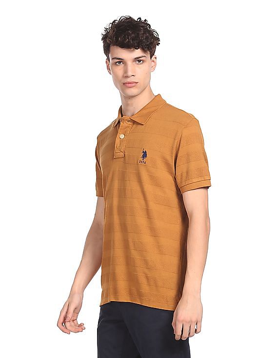U.S. Polo Assn. Structured Stripe Cotton Polo Shirts