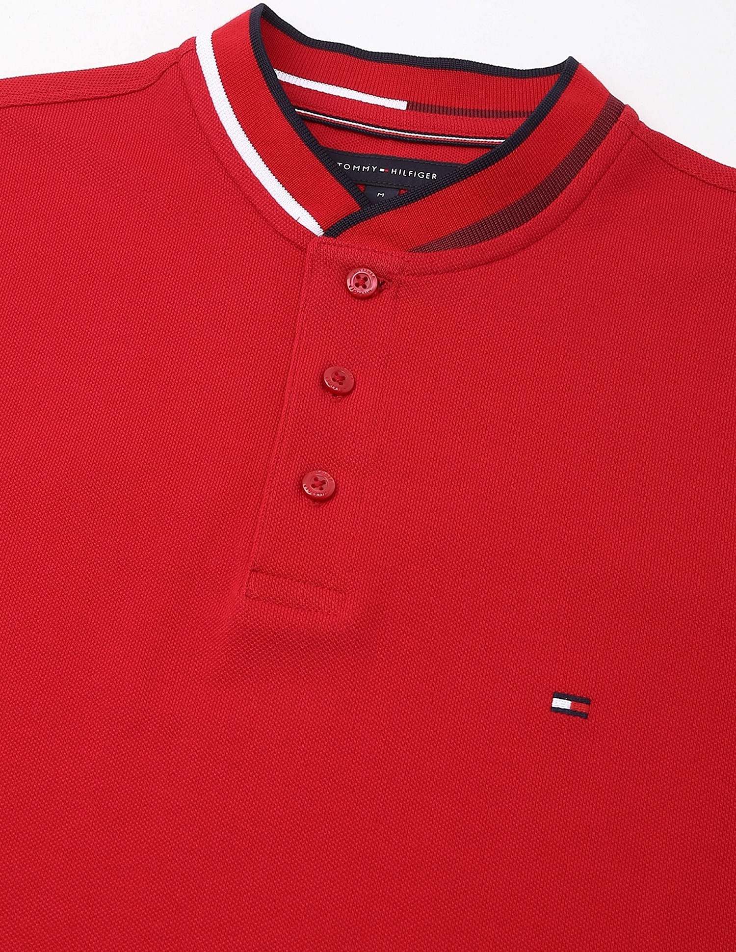 Tommy Hilfiger Solid Slim-Fit Cotton Polo Shirt