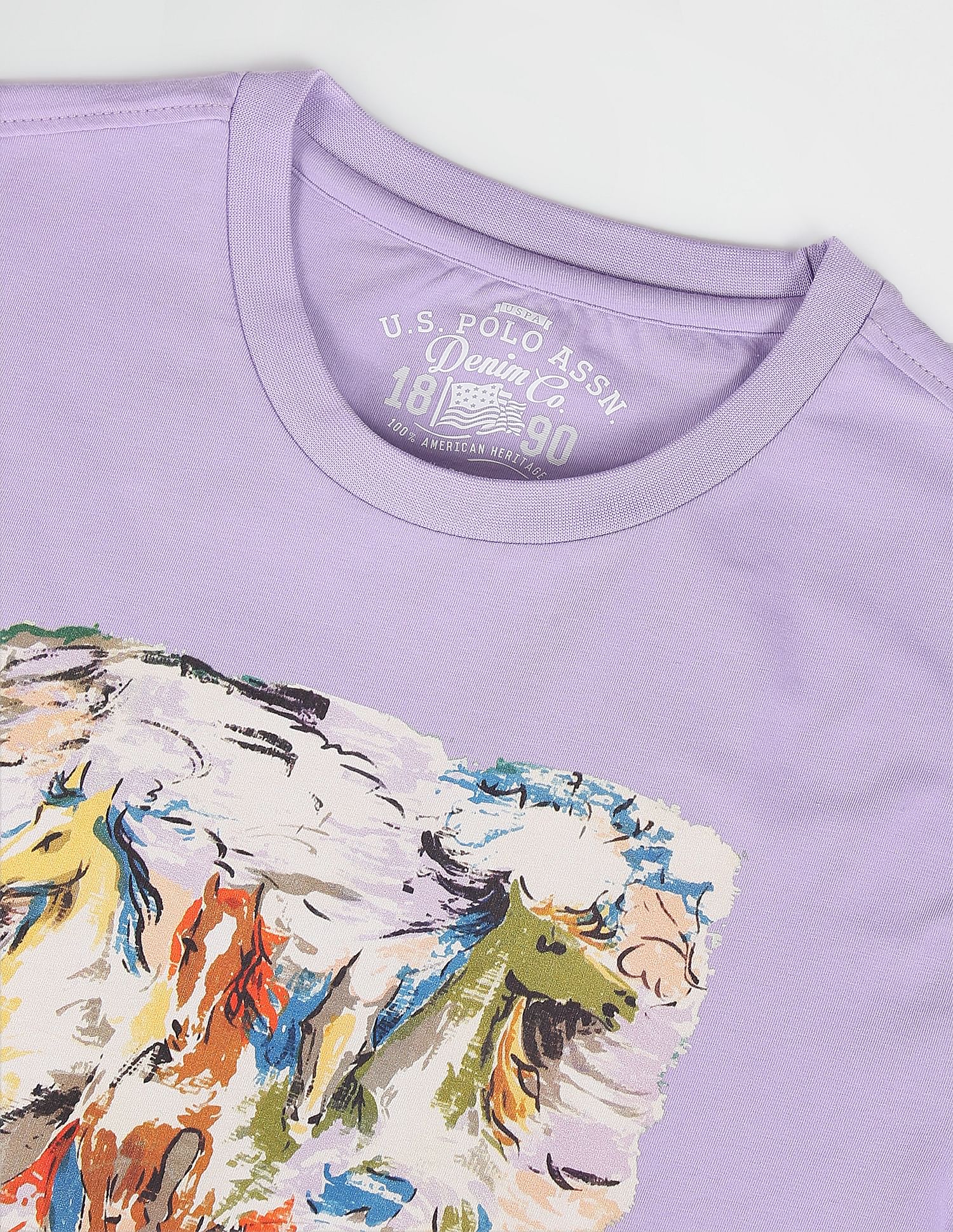 U.S. Polo Assn. Denim Co. Graphic Print Cotton T-Shirt
