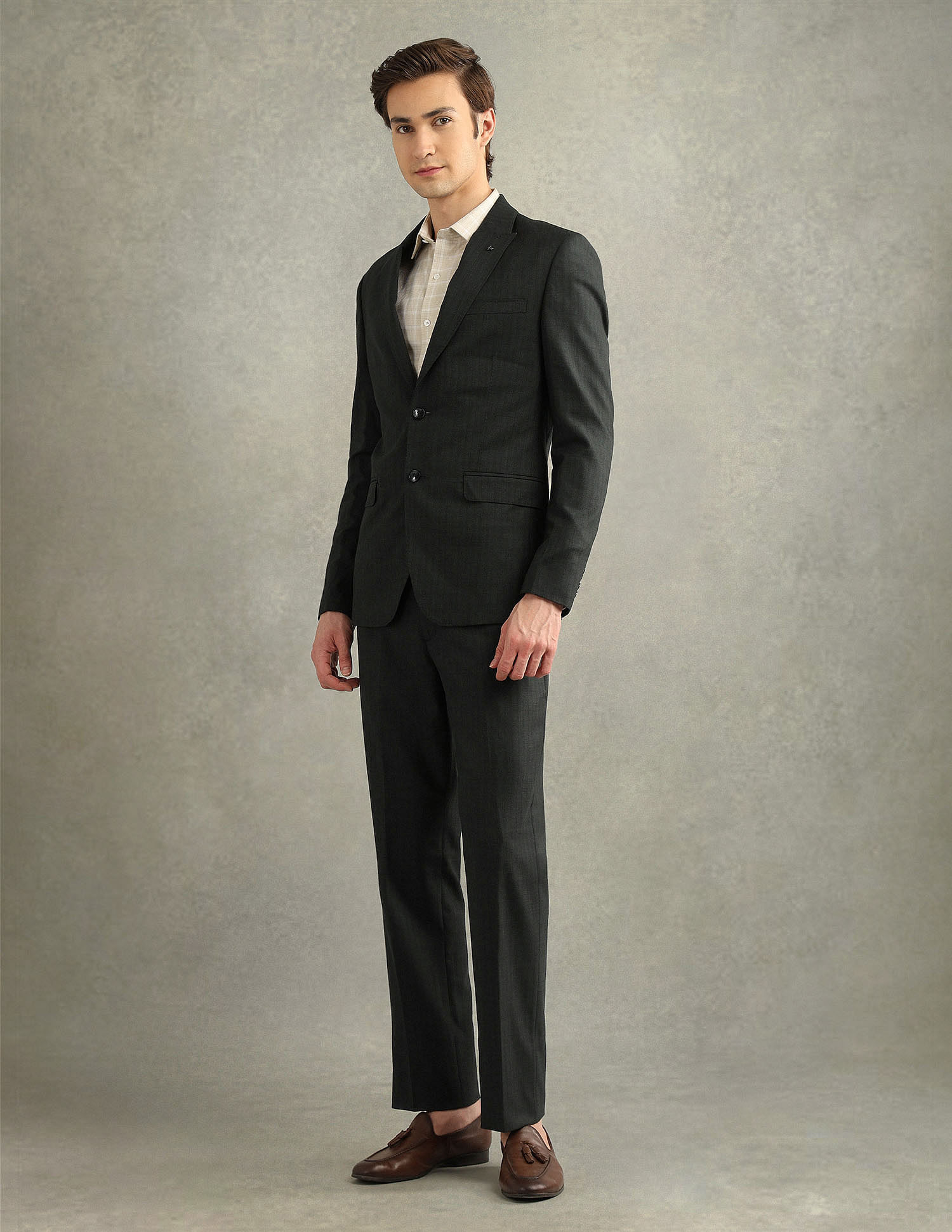 Arrow Vertical Striped Tailored Fit Suit
