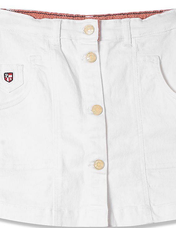 U.S. Polo Assn. Kids Girls Regular Fit Denim Skirt