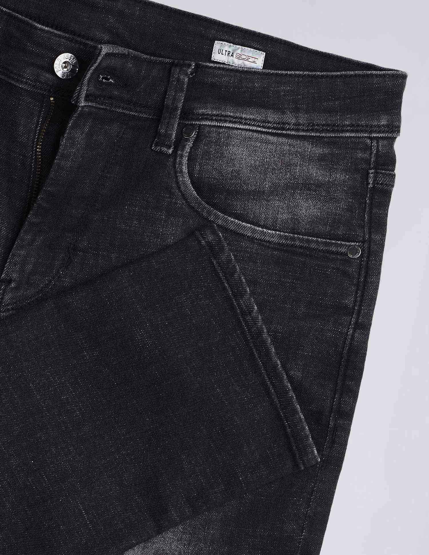 U.S. Polo Assn. Denim Co. Brandon Slim Tapered Fit Black Jeans