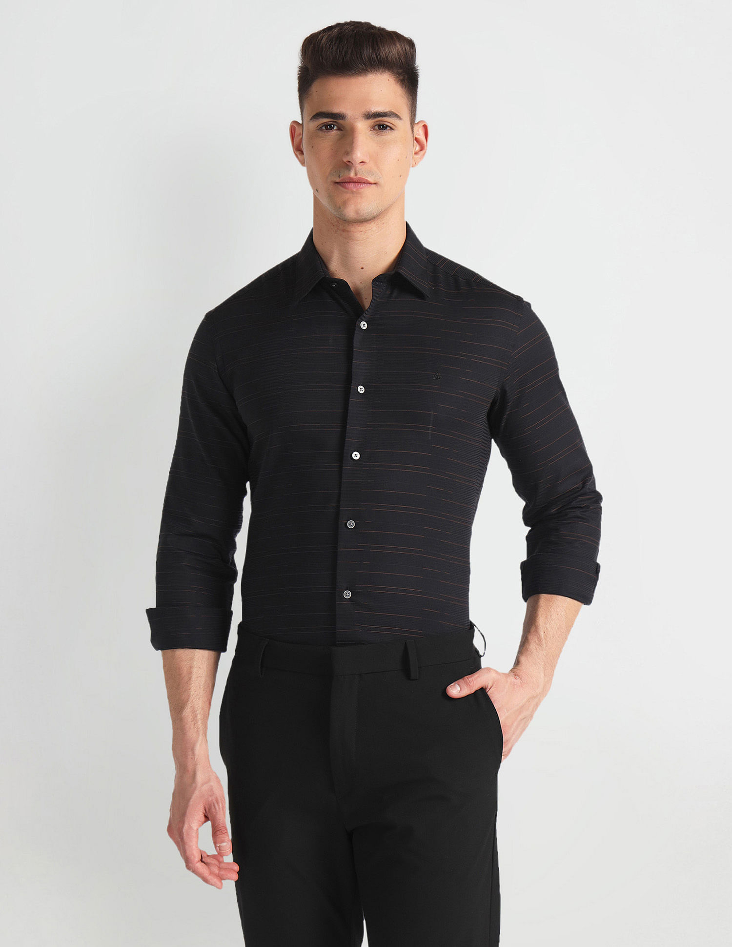 Arrow Newyork Manhattan Slim Pure Cotton Shirt