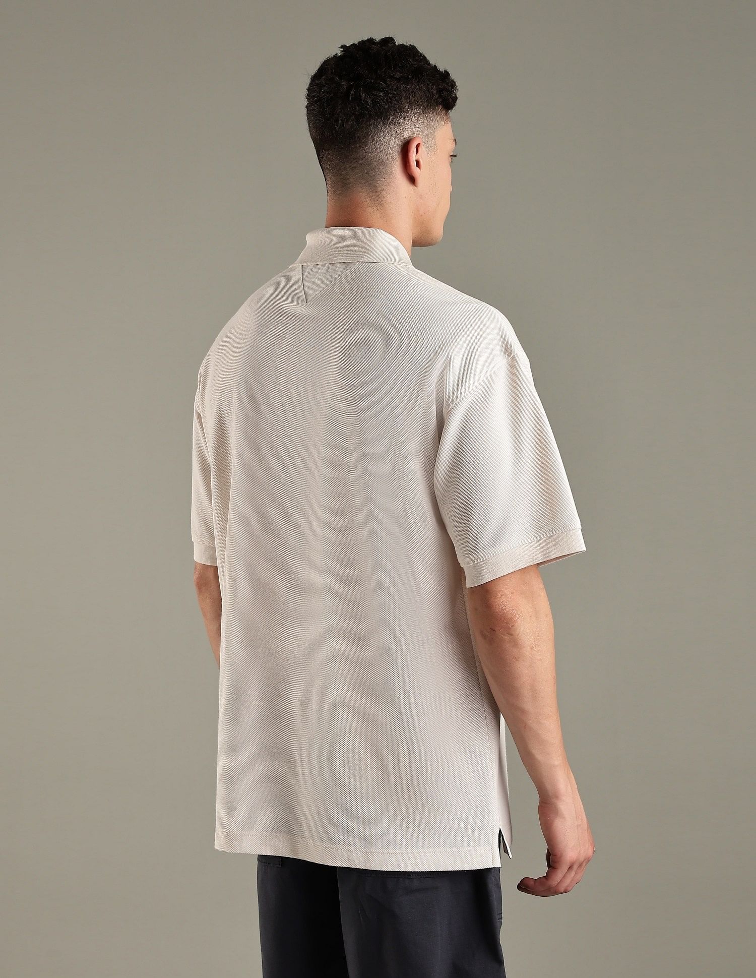 Tommy Hilfiger Solid Regular-Fit Cotton Polo Shirt