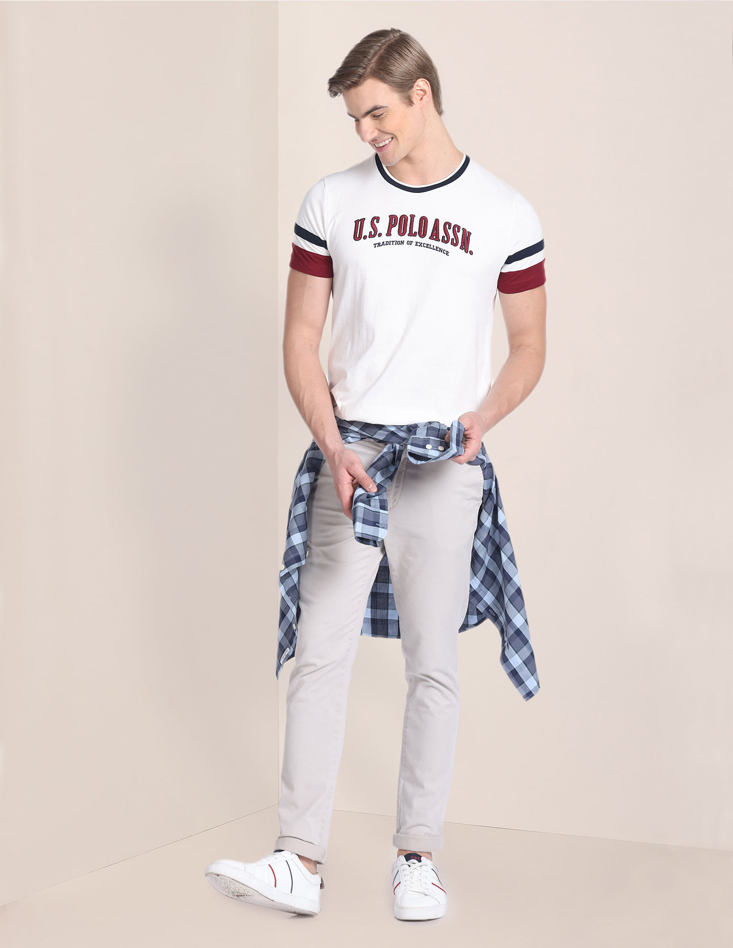 U.S. Polo Assn. Embroidered Varsity Logo T-Shirt