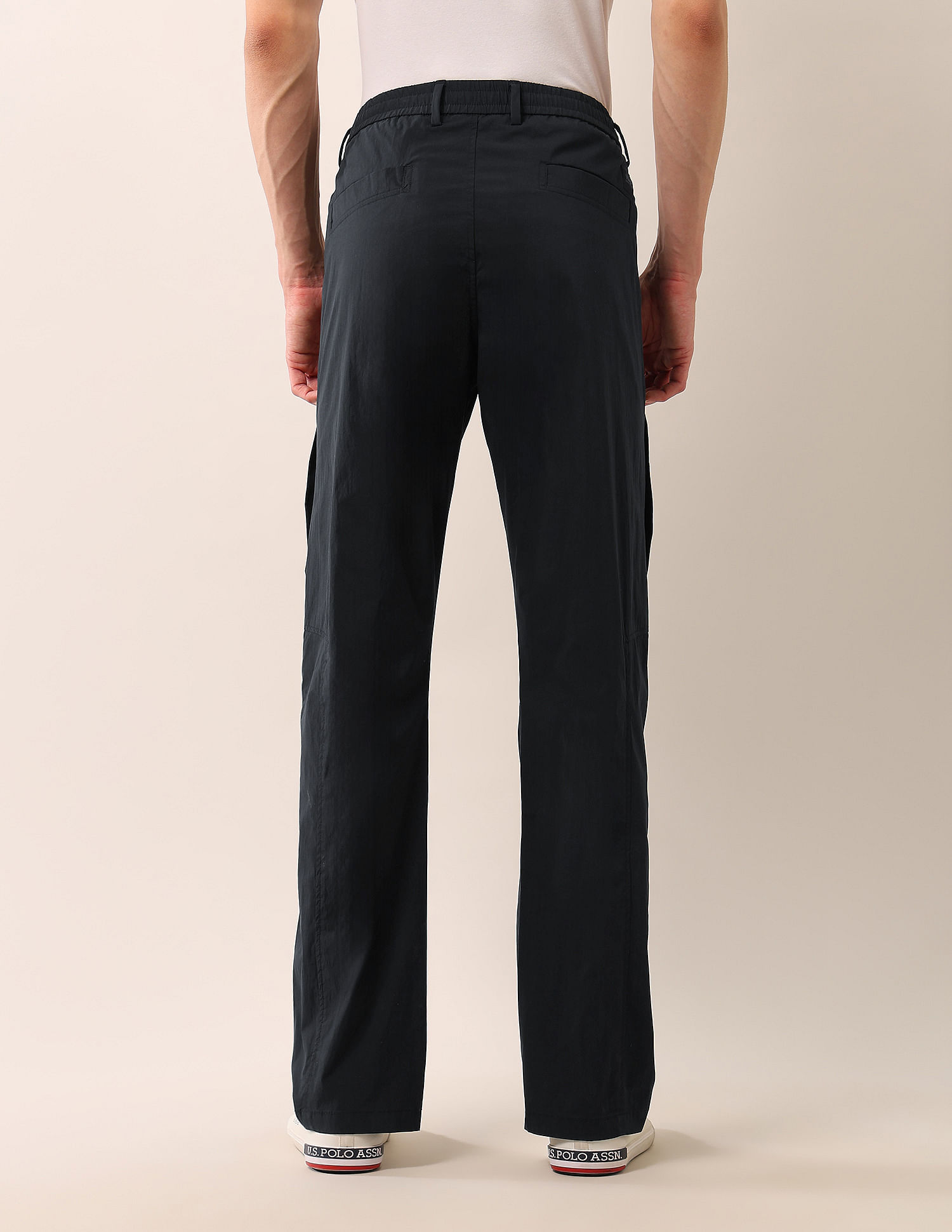 U.S. Polo Assn. Denim Co. Mid Rise Riley Straight Fit Trousers