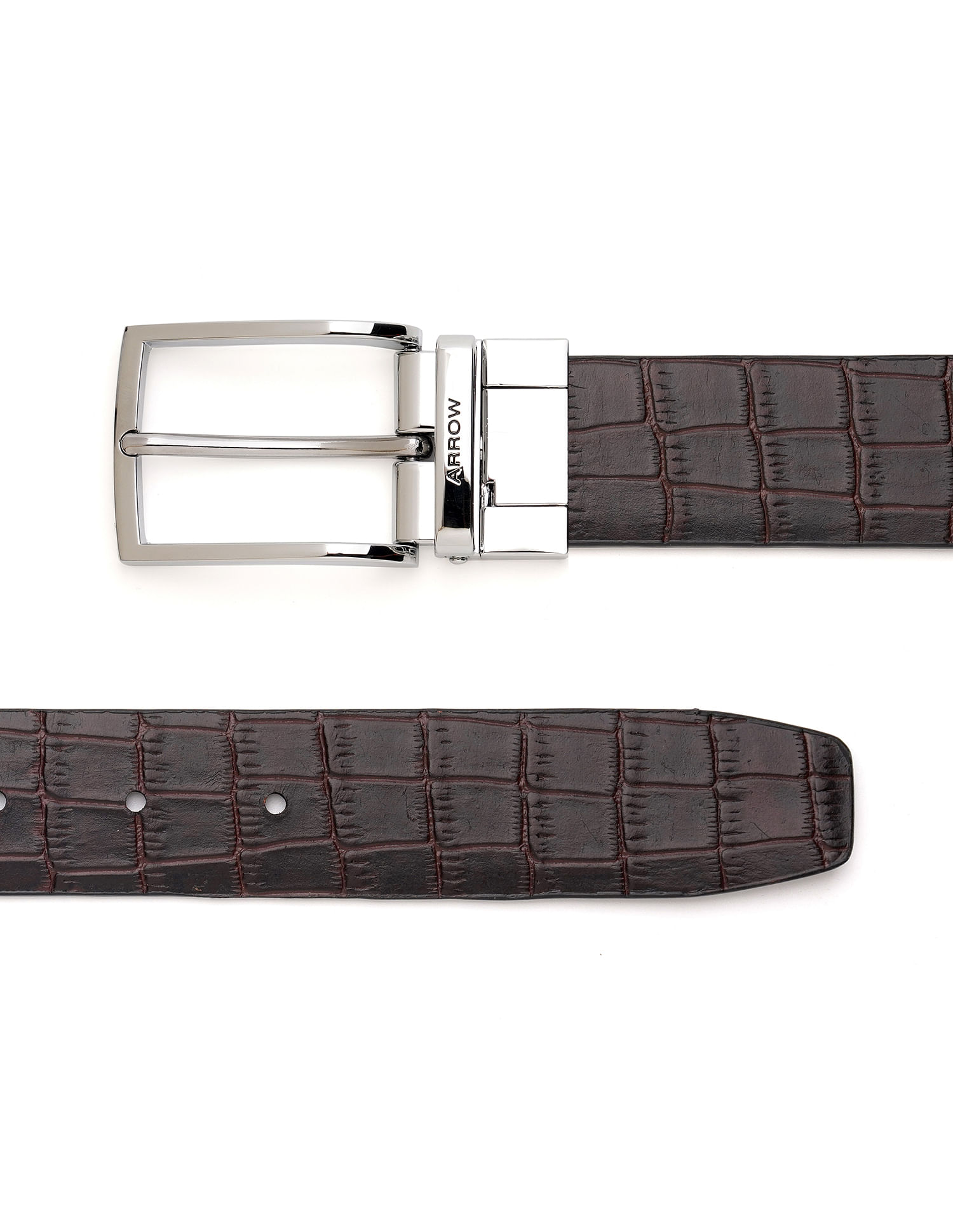 Arrow Men Textured Reversible Revia Belt